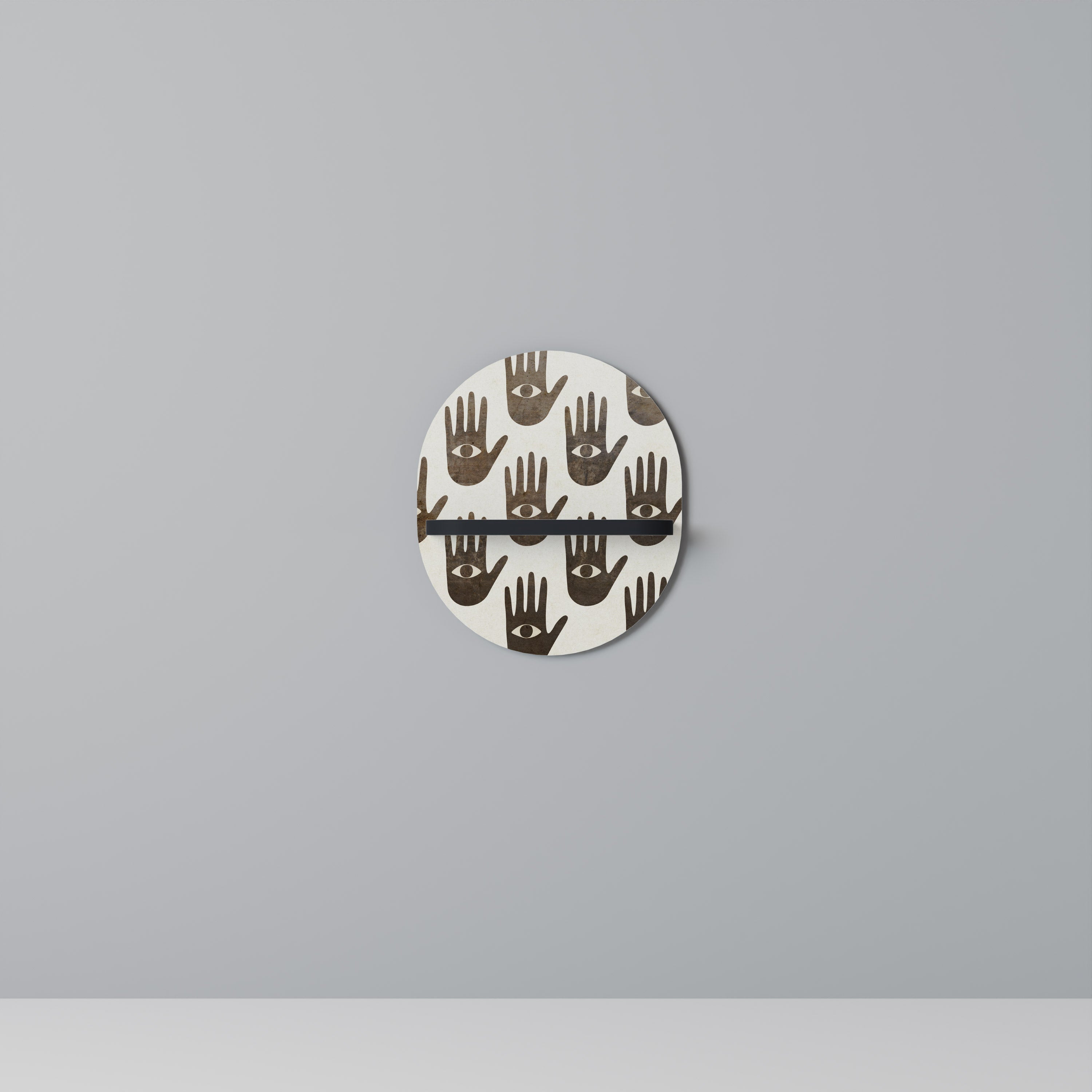 SEE MORE Półka owalna Czarna