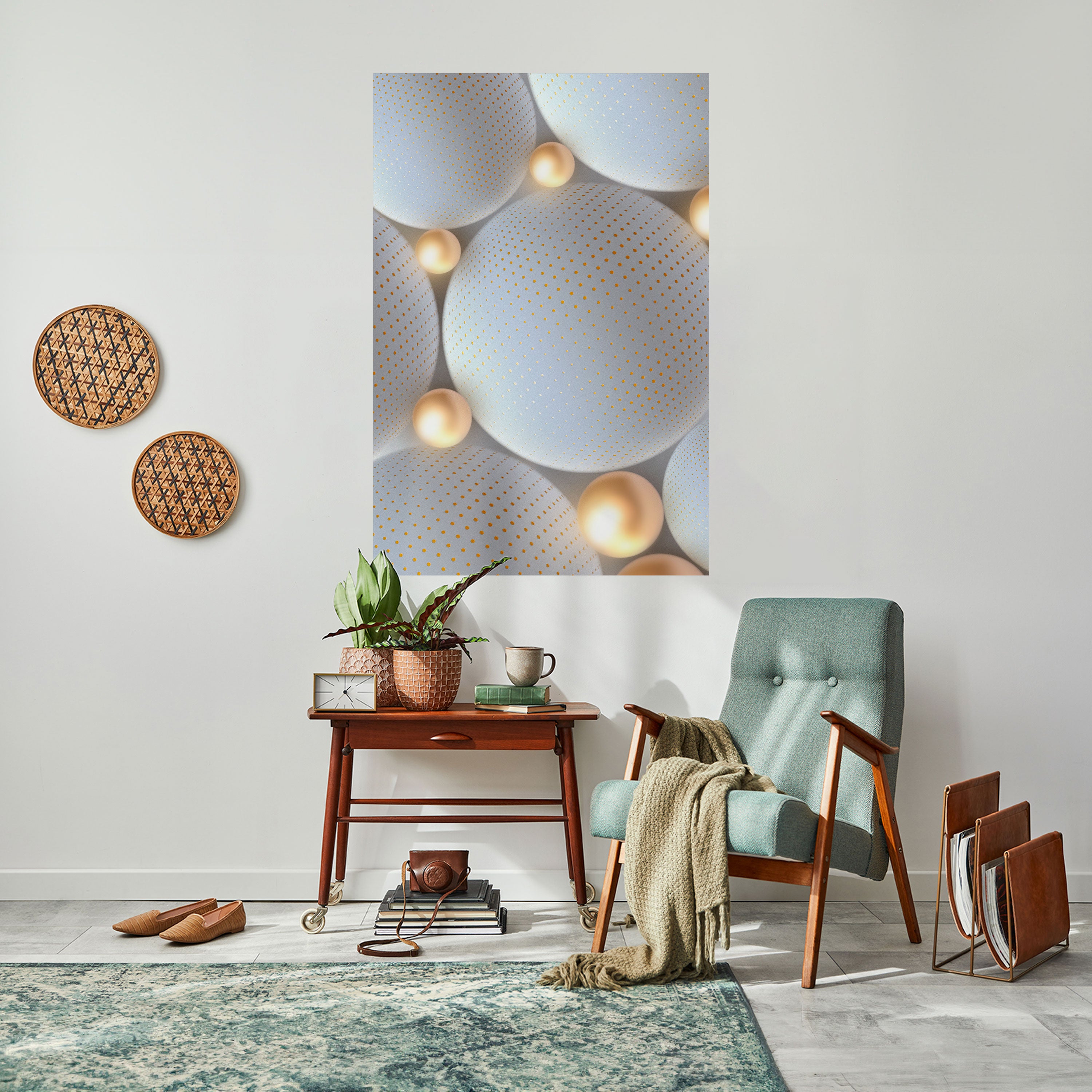 LUMINOUS SPHERICAL HARMONY Naklejka/Plakat pionowy