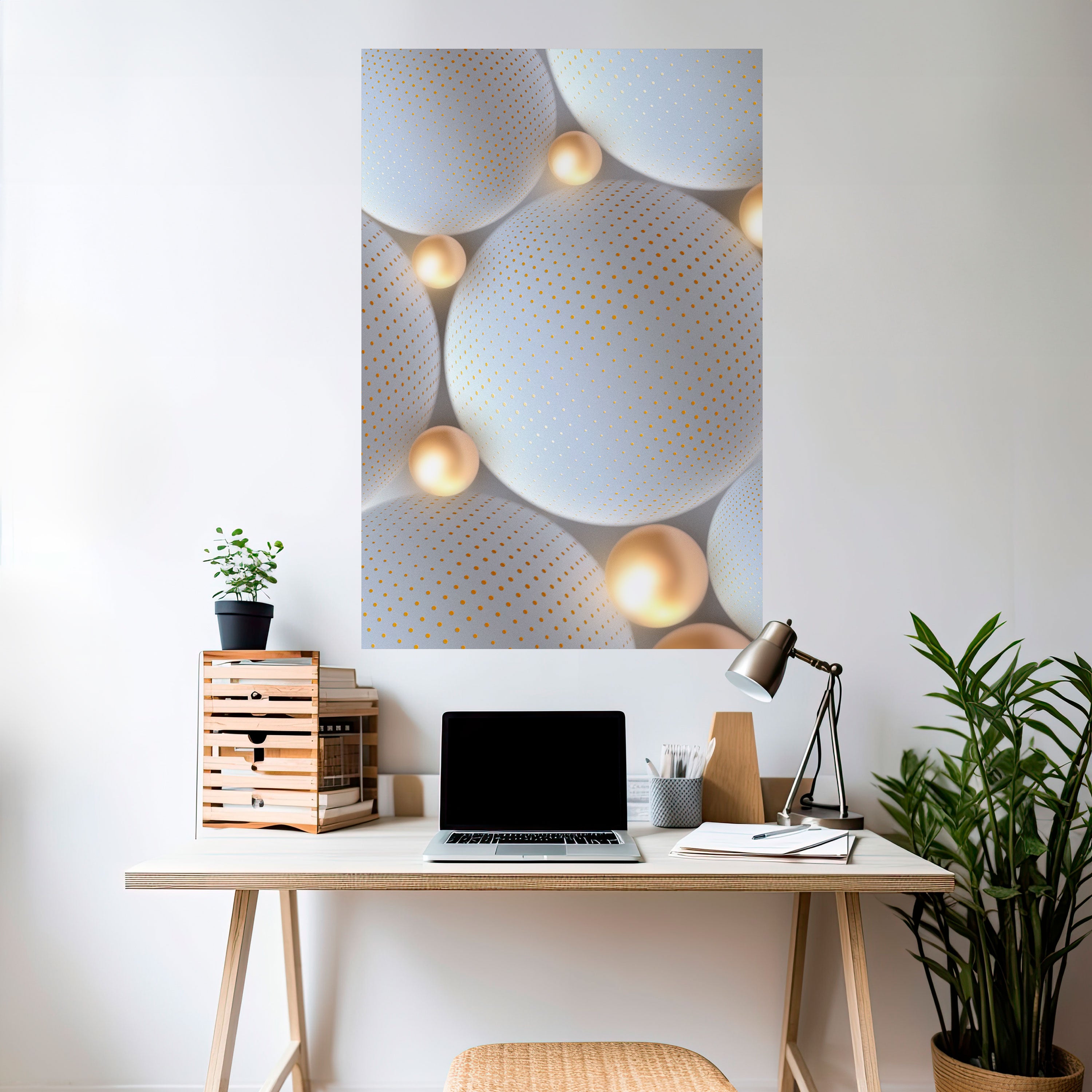 LUMINOUS SPHERICAL HARMONY Naklejka/Plakat pionowy