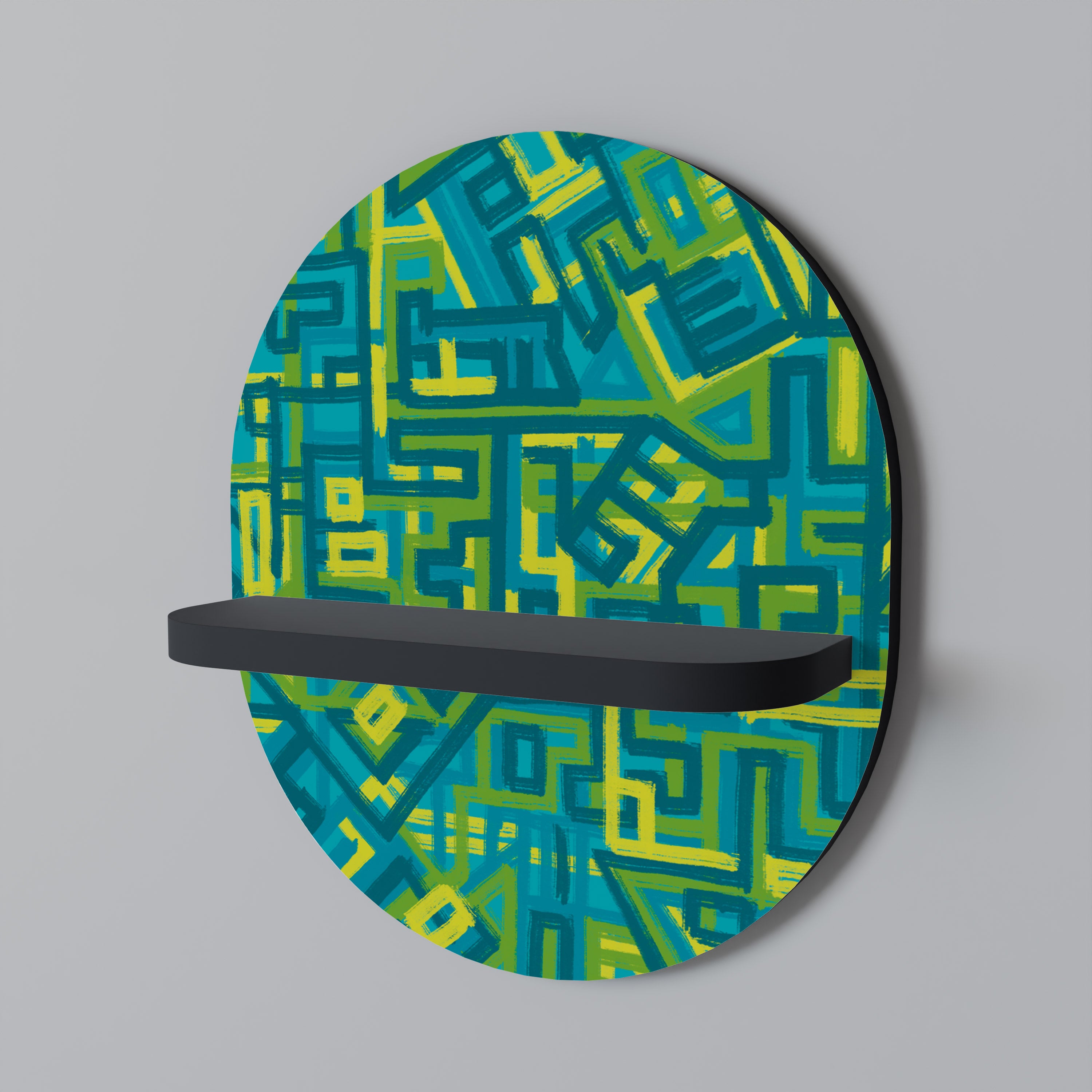 NOSTALGIC MEMORIES Półka owalna Czarna