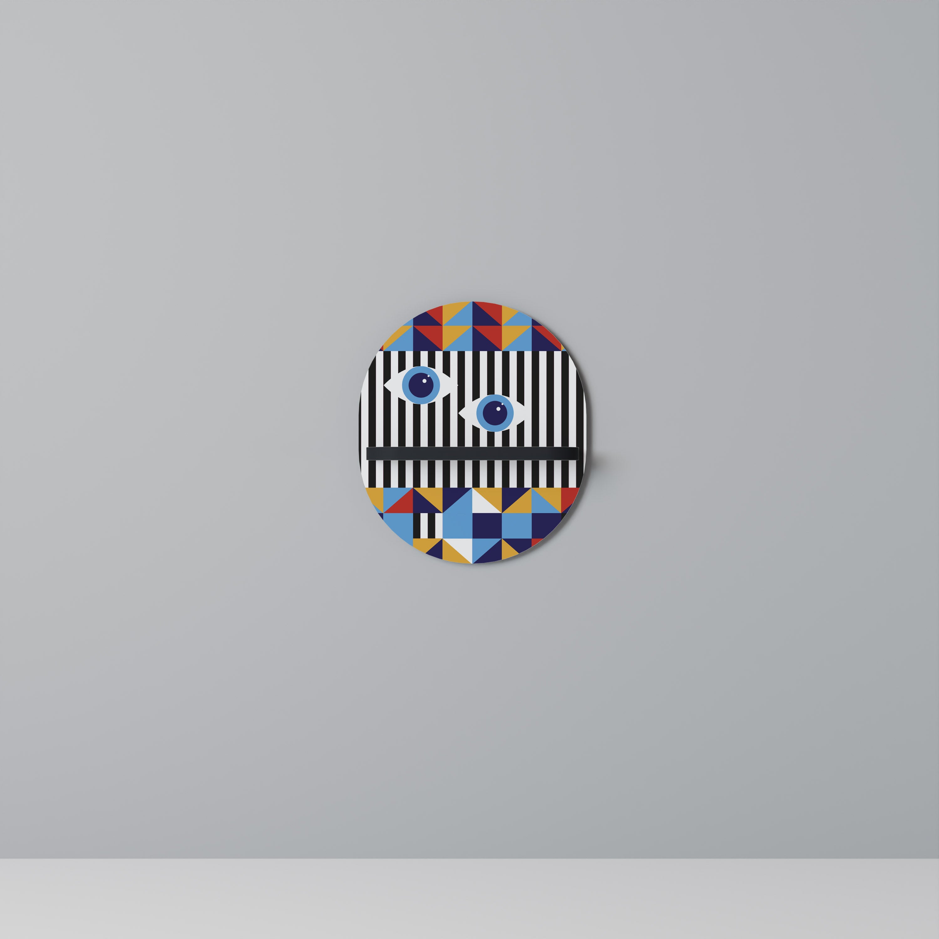 ABSTRACTION AND GEOMETRY Półka owalna Czarna