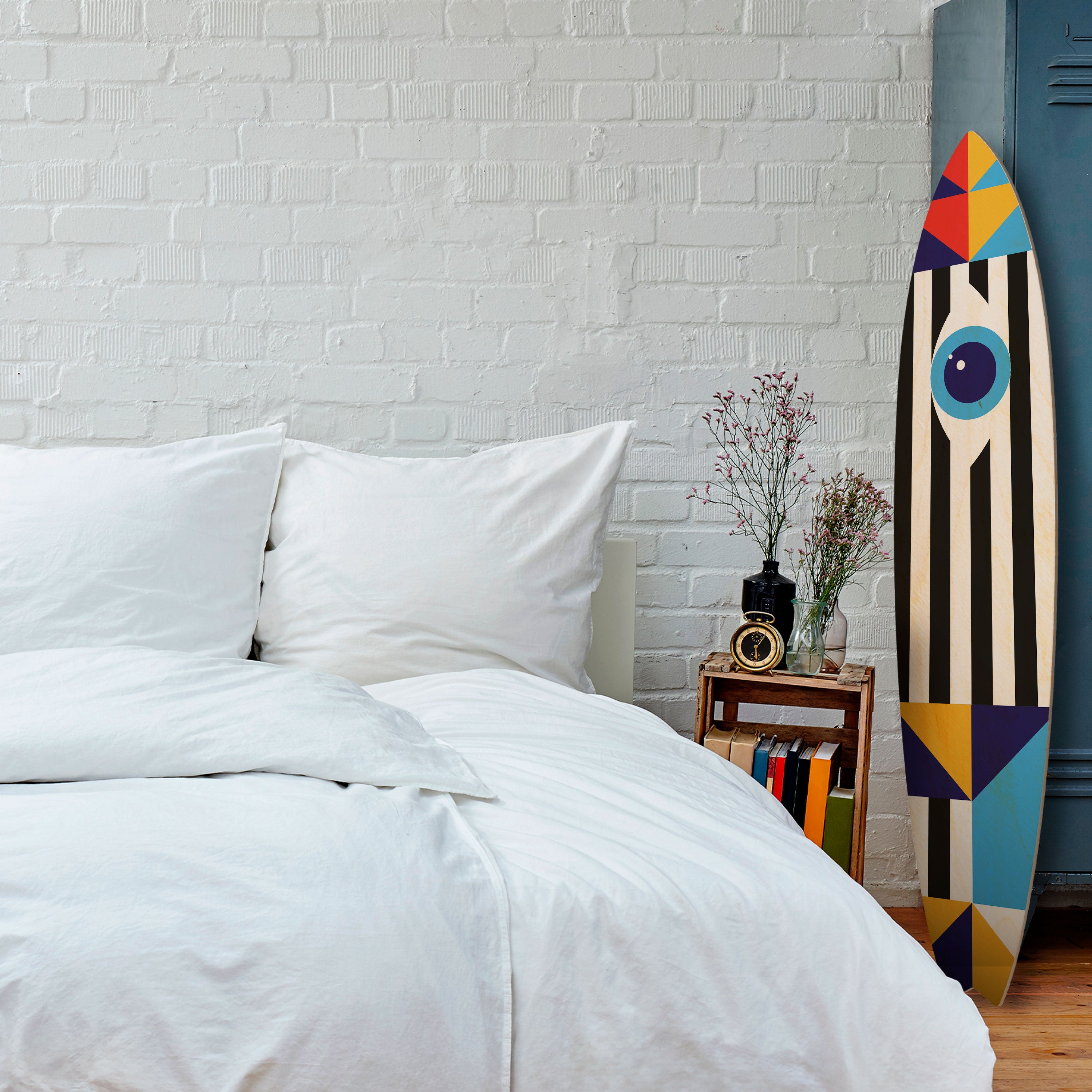 ABSTRACTION AND GEOMETRY Dekoracyjna deska surfingowa