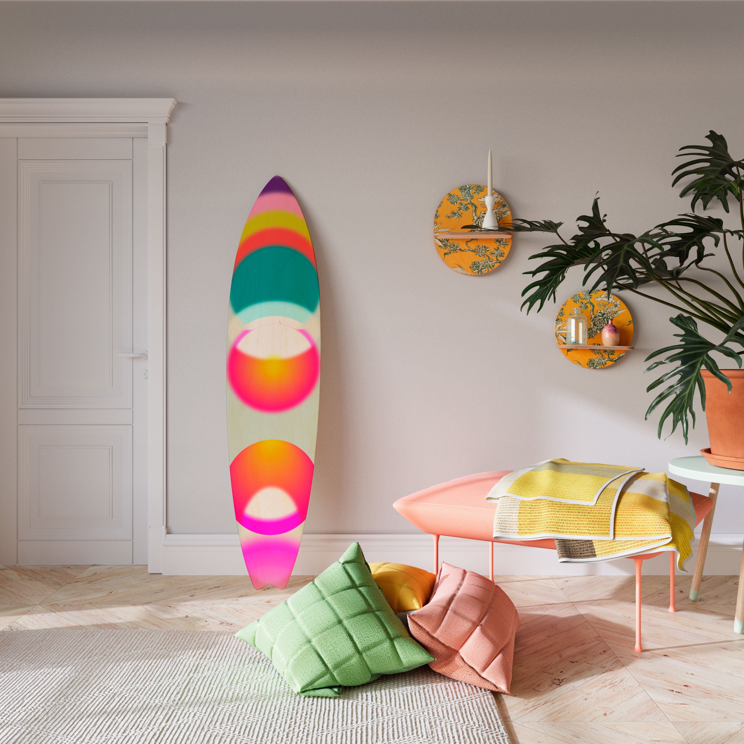 SYMPHONY OF COLORS Dekoracyjna deska surfingowa