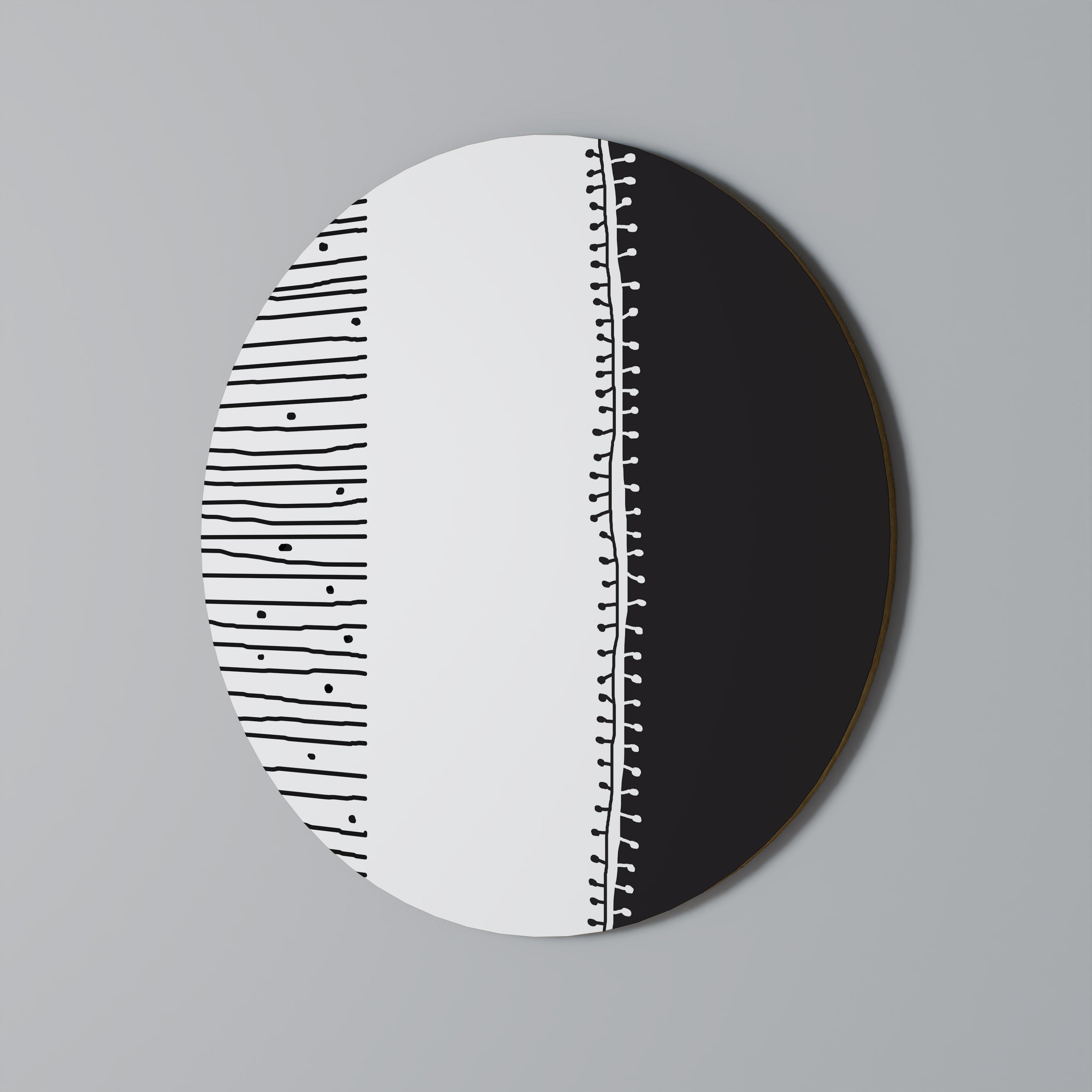 MONOCHROME MUSE Obraz okrągły