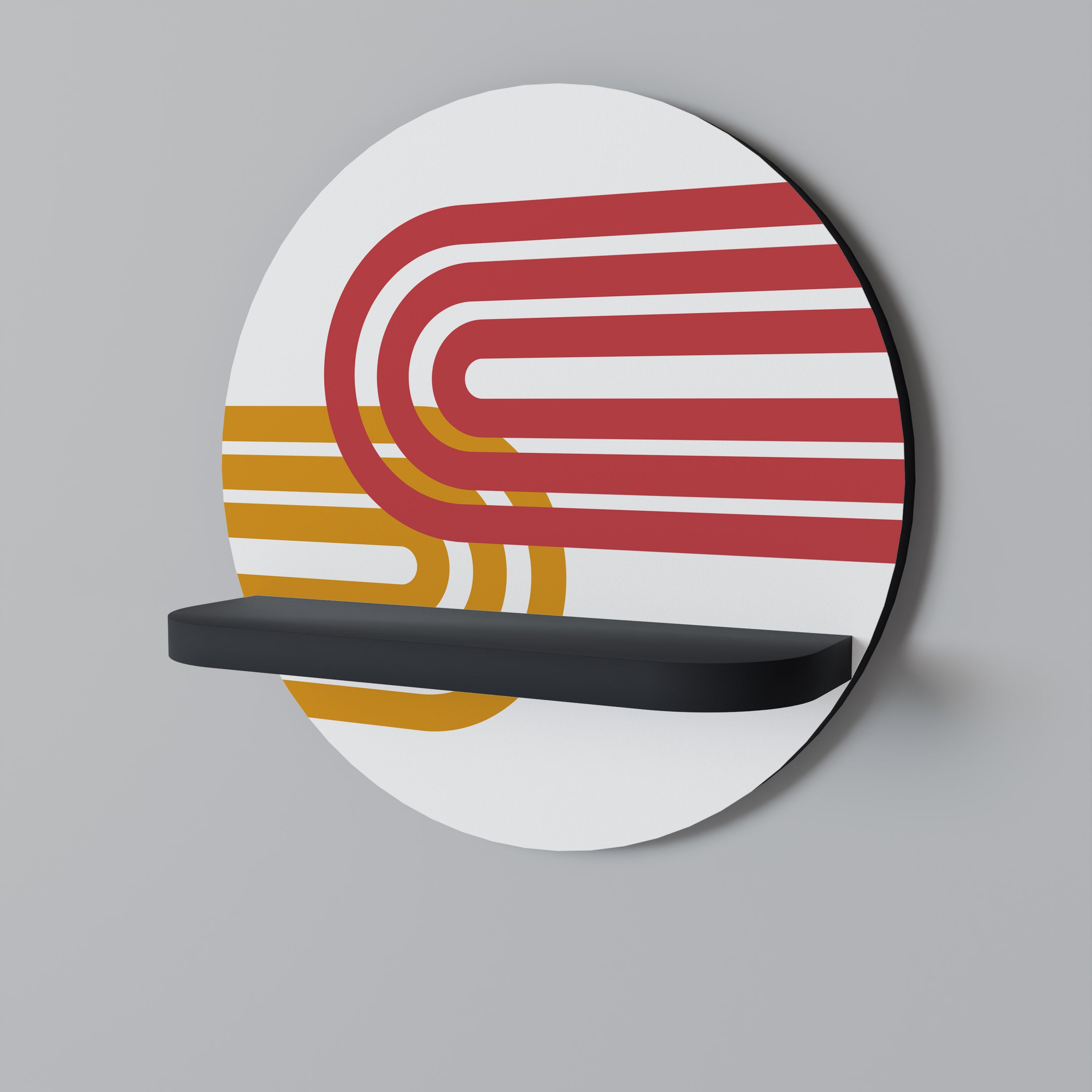 CIRCLELINE DECOR Półka okrągła Czarna