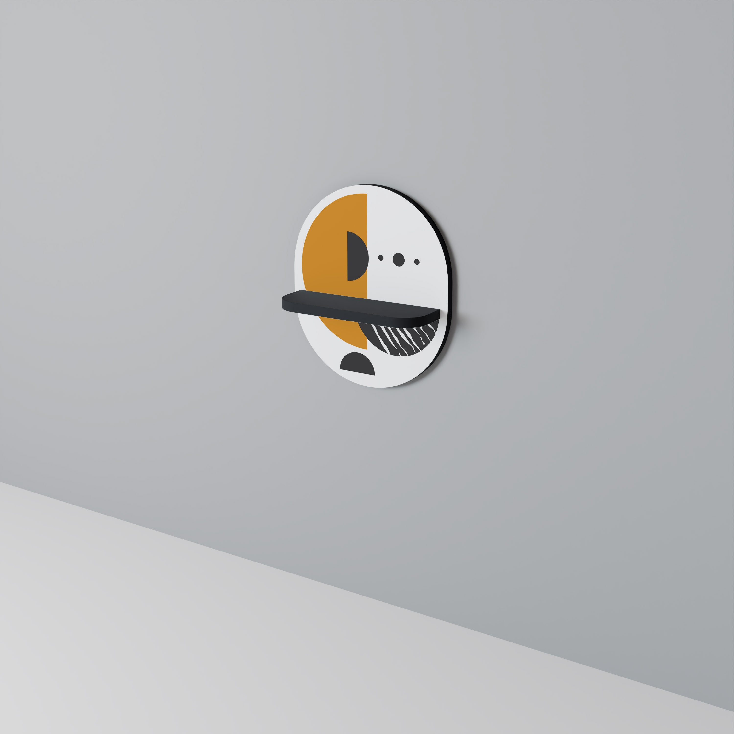 MOONLIT EUPHORIA Półka owalna Czarna