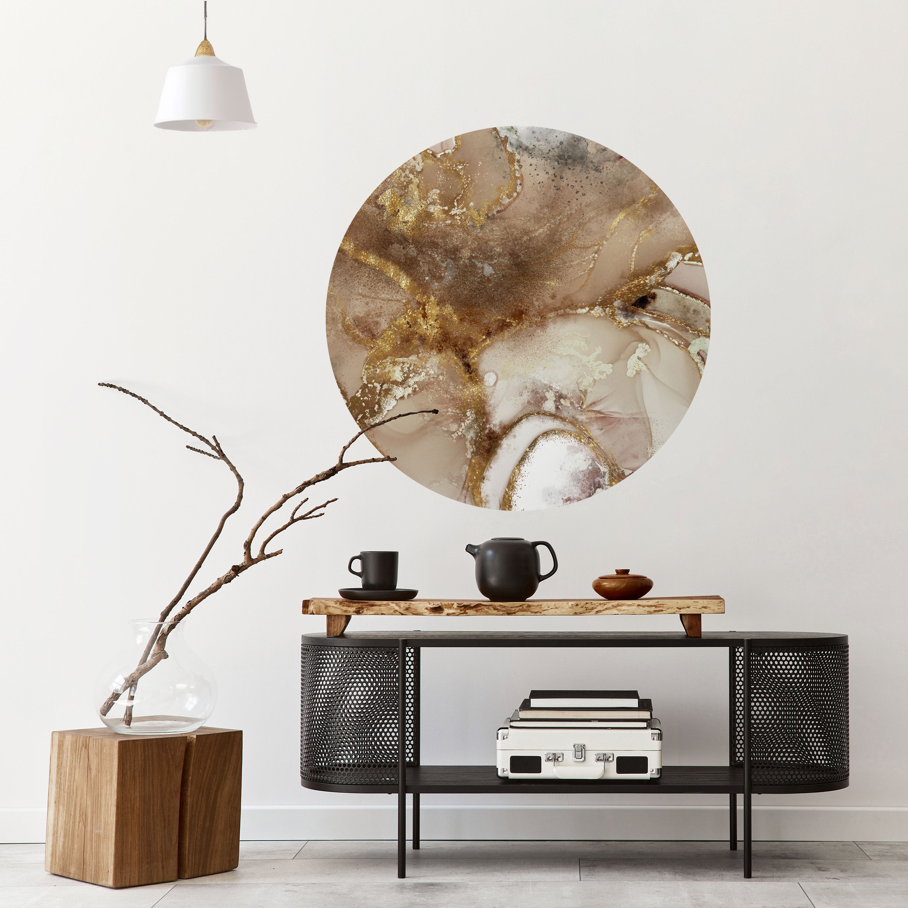 CALMING STREAMS Naklejka okrągła