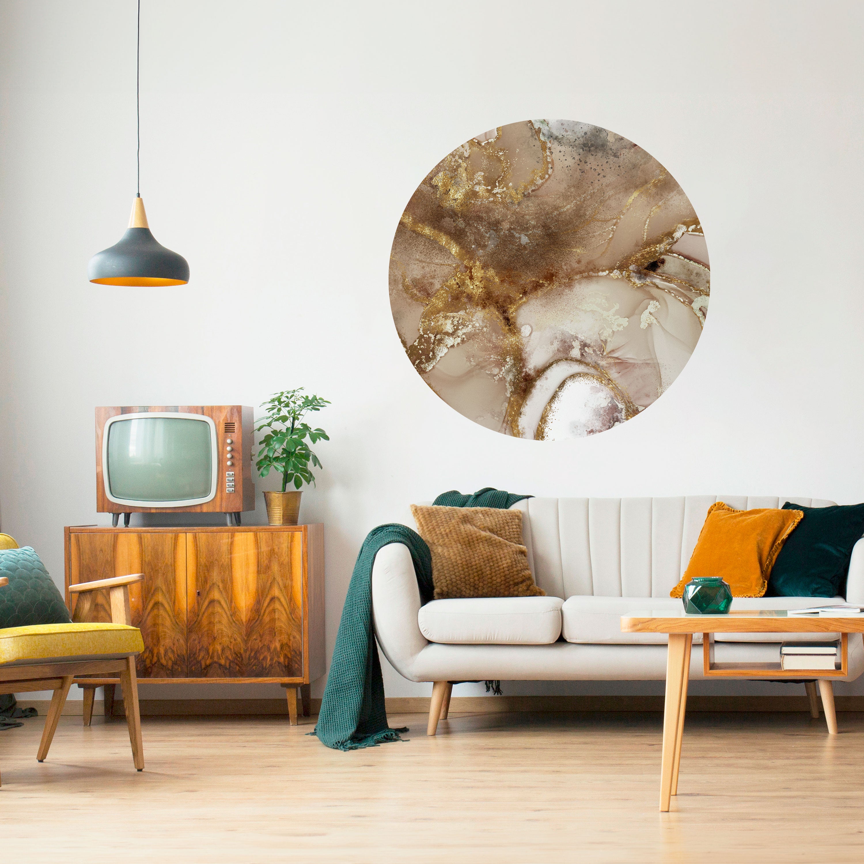 CALMING STREAMS Naklejka okrągła