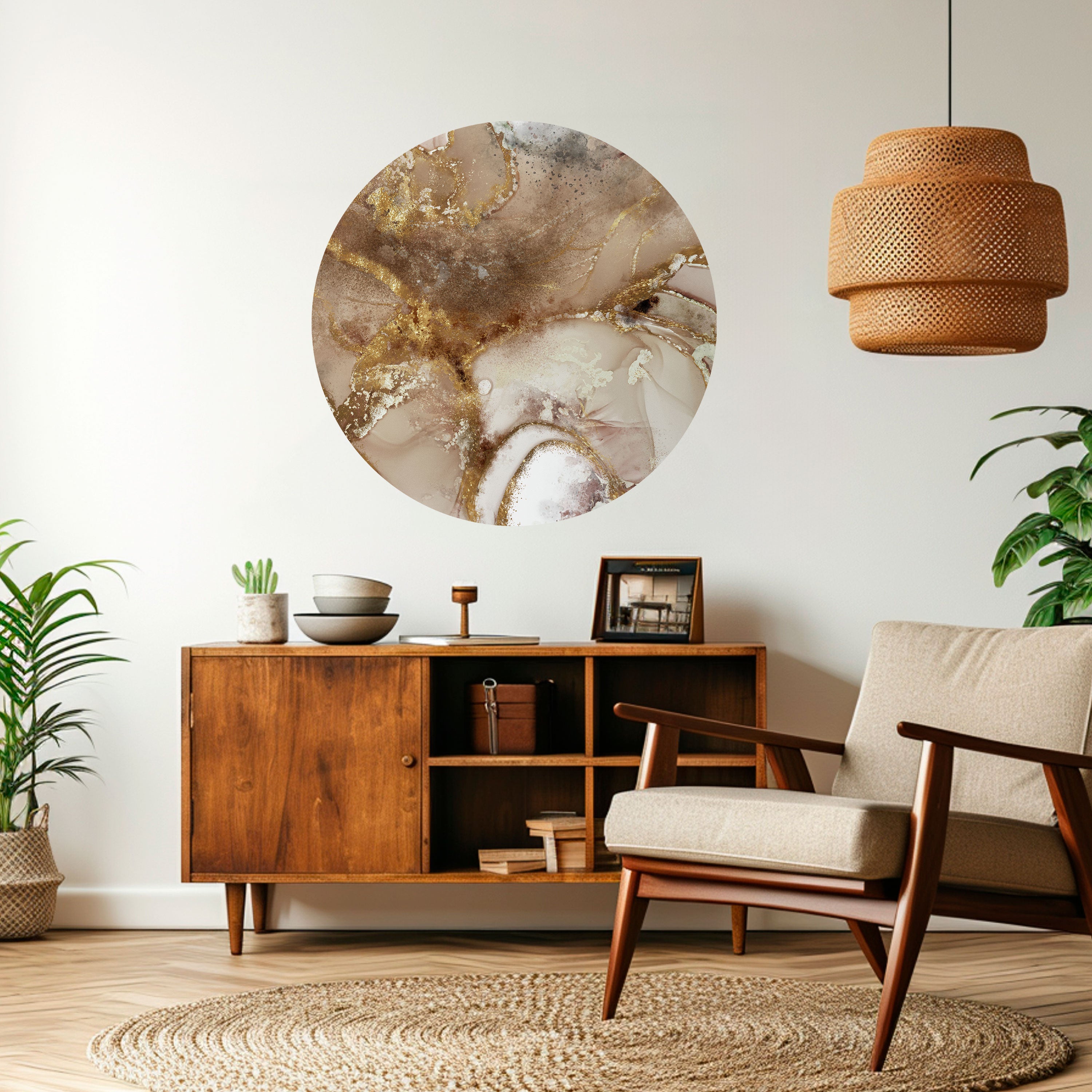 CALMING STREAMS Naklejka okrągła