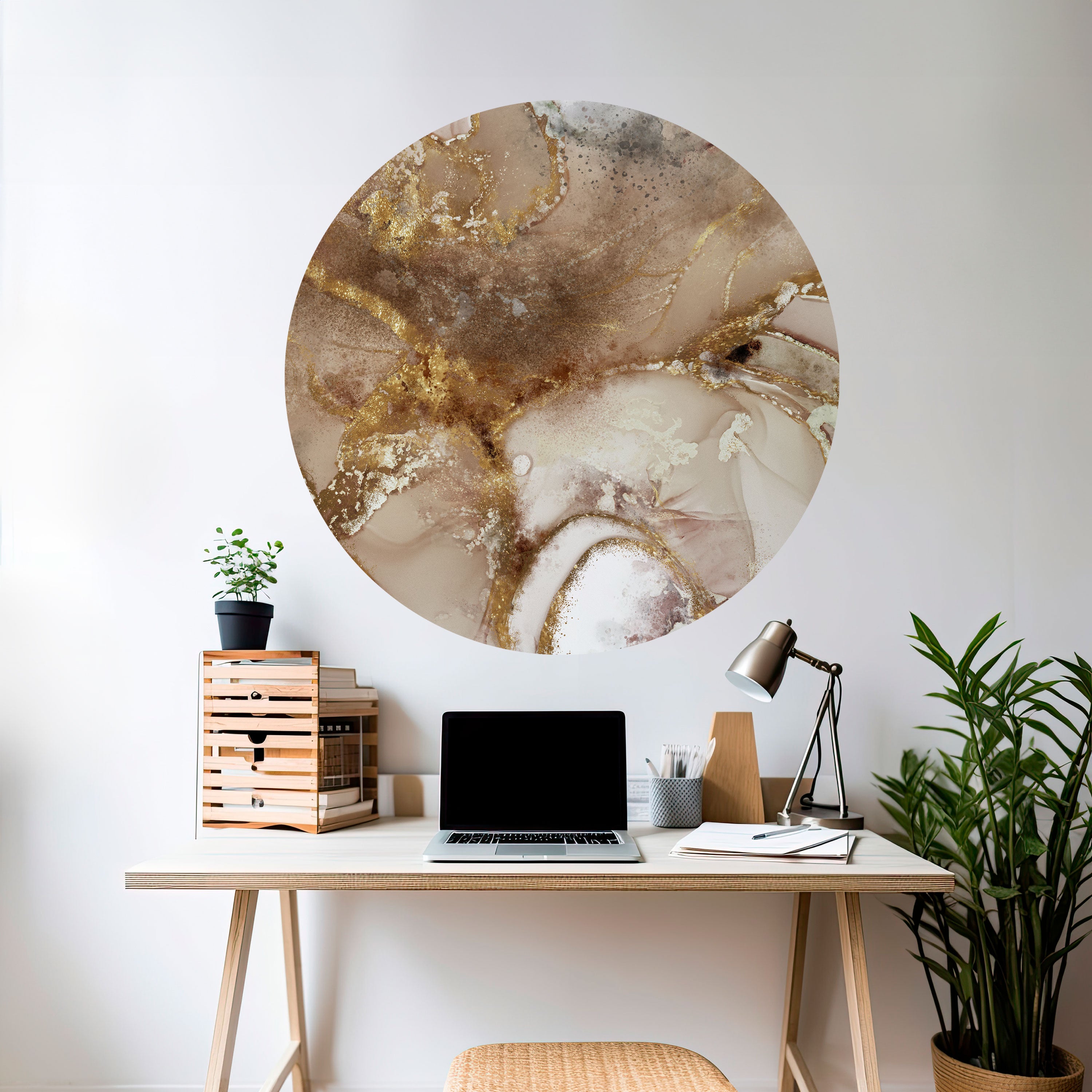 CALMING STREAMS Naklejka okrągła