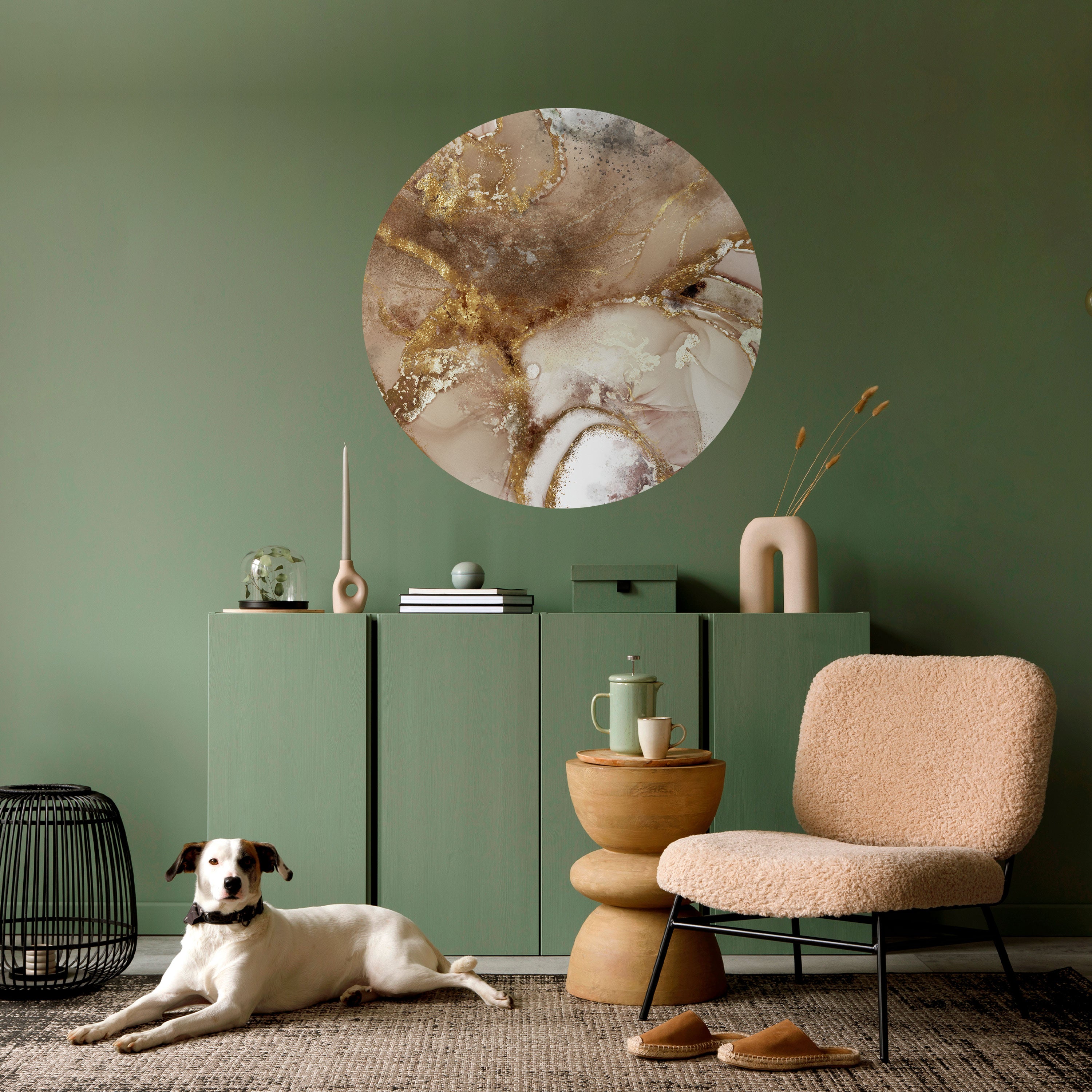 CALMING STREAMS Naklejka okrągła