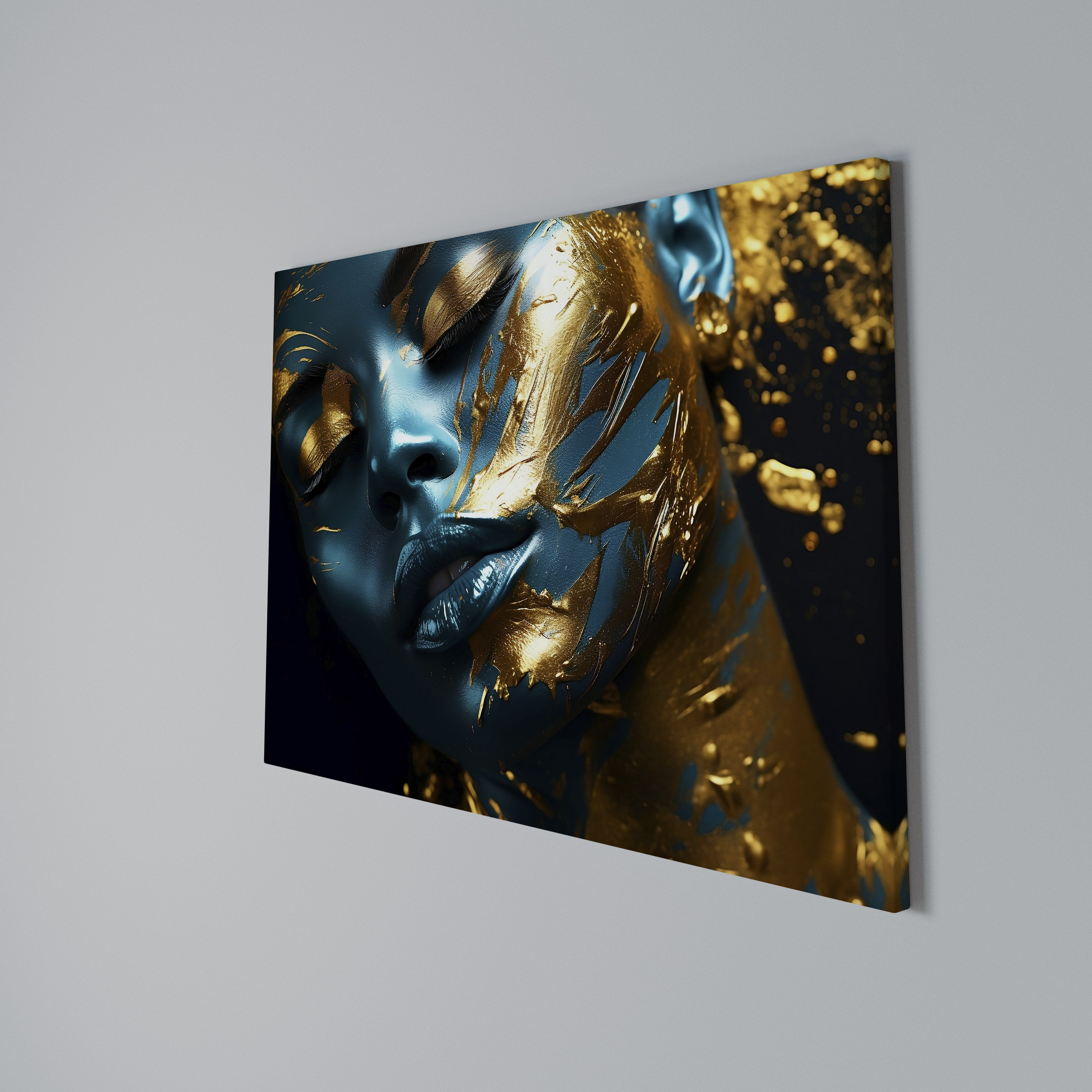 GOLDEN SERENITY Poziomy obraz na płótnie