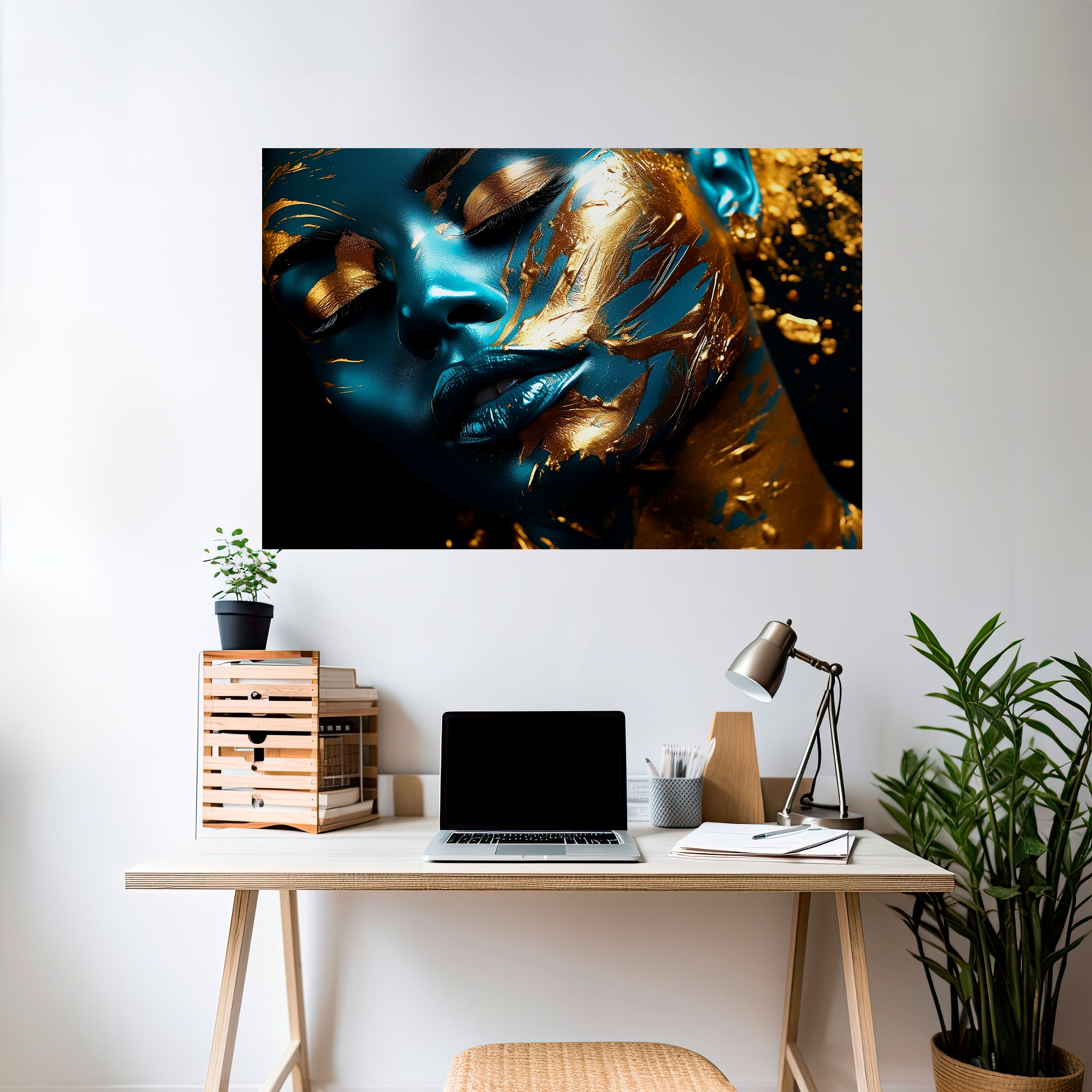 GOLDEN SERENITY Naklejka/Plakat poziomy