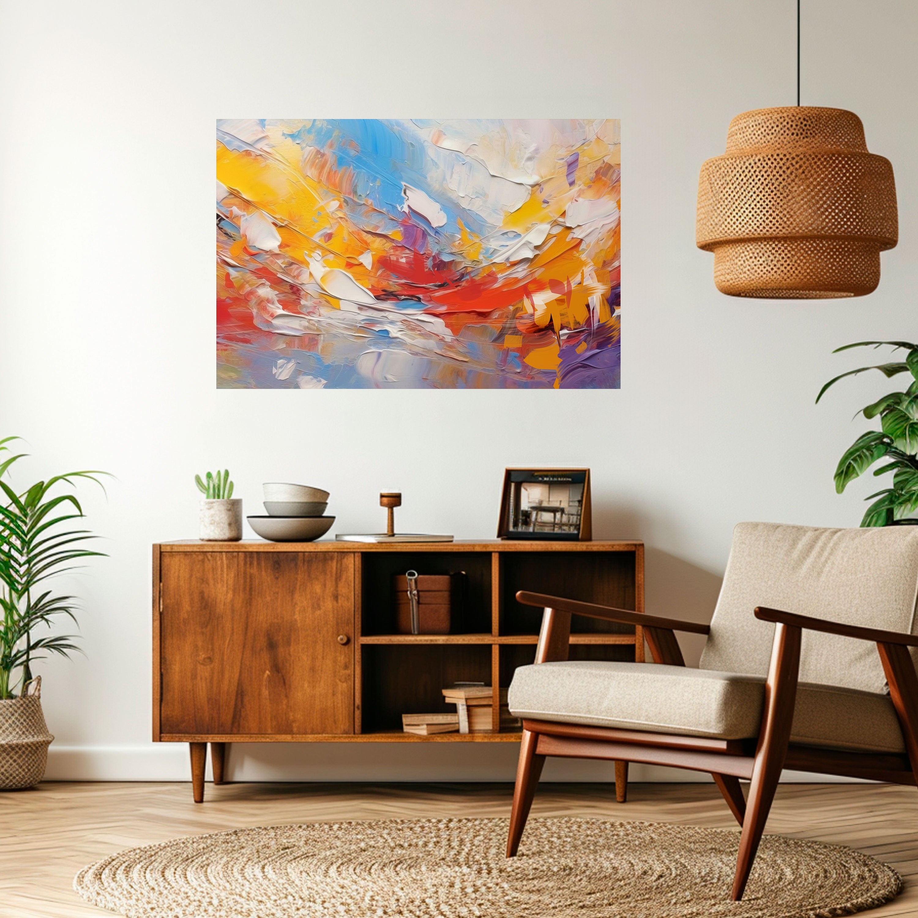 COLORFUL REVERIE Naklejka/Plakat poziomy