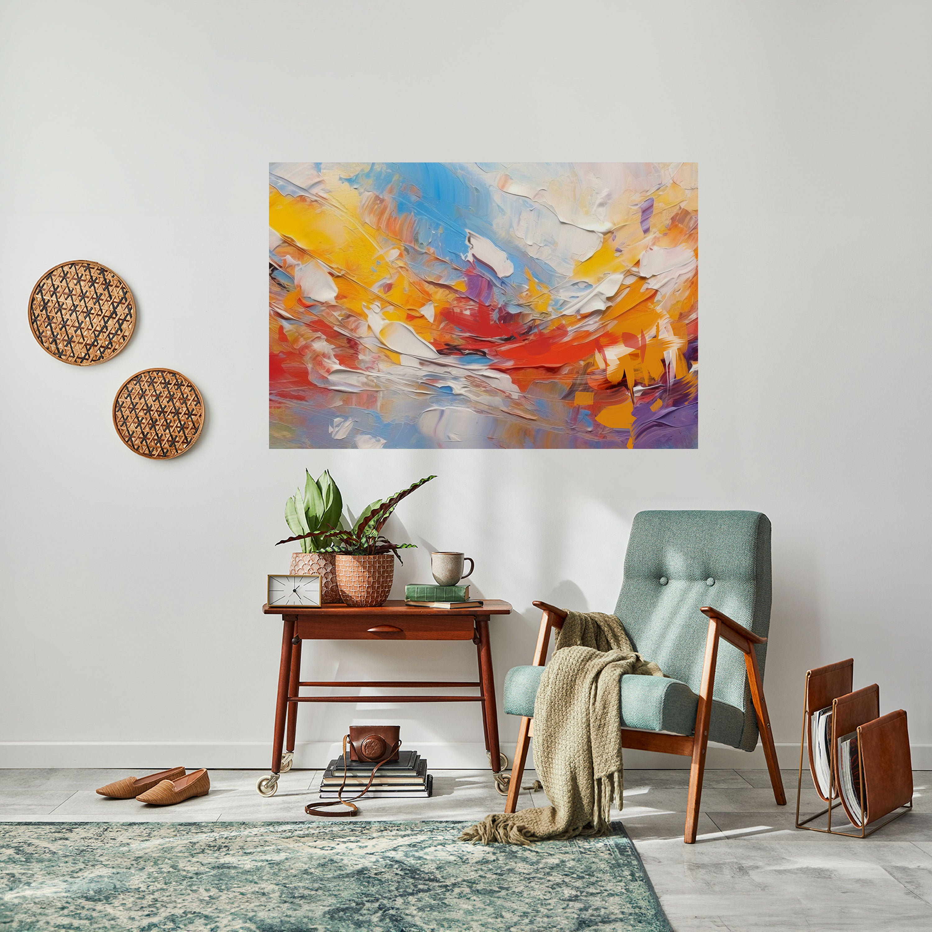 COLORFUL REVERIE Naklejka/Plakat poziomy