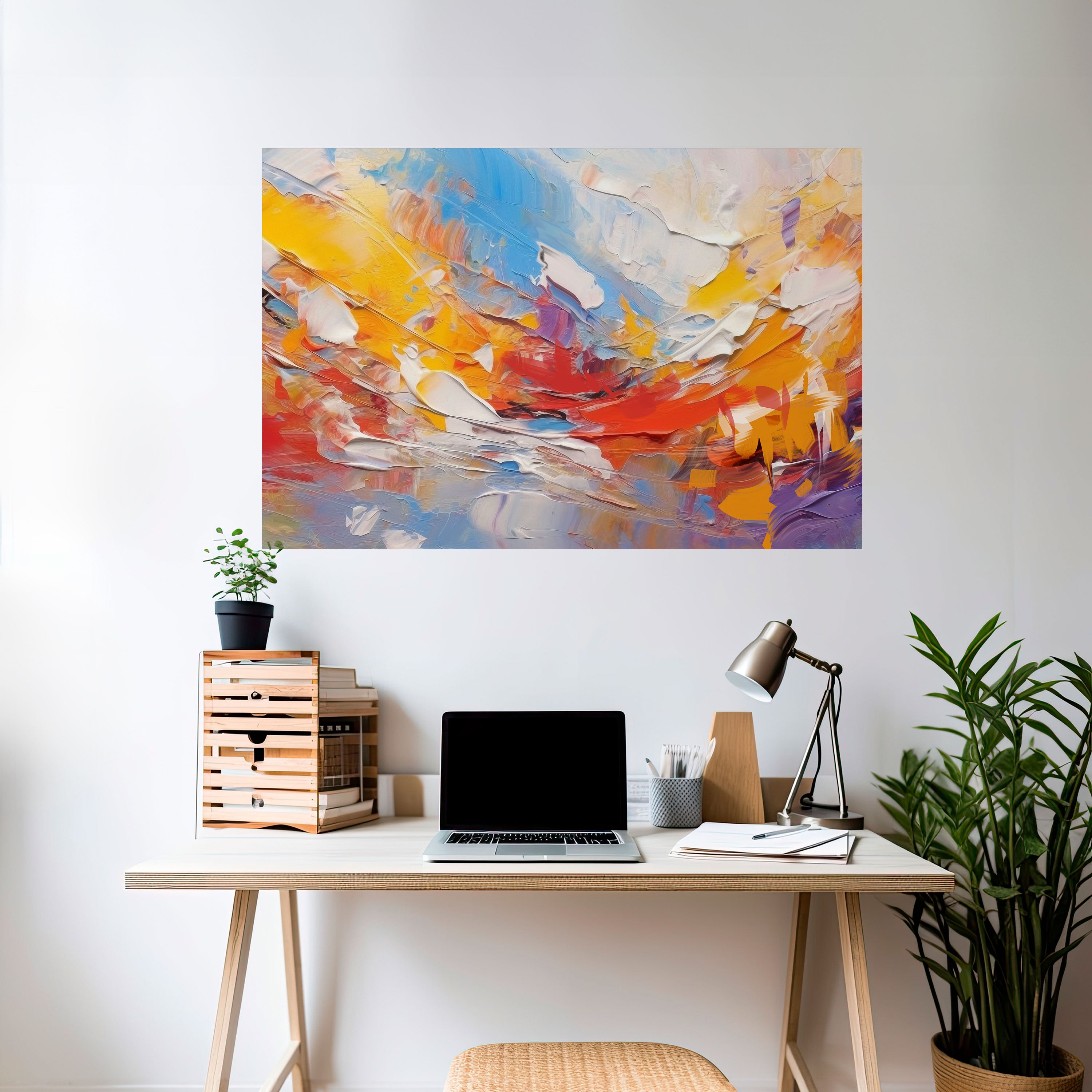 COLORFUL REVERIE Naklejka/Plakat poziomy