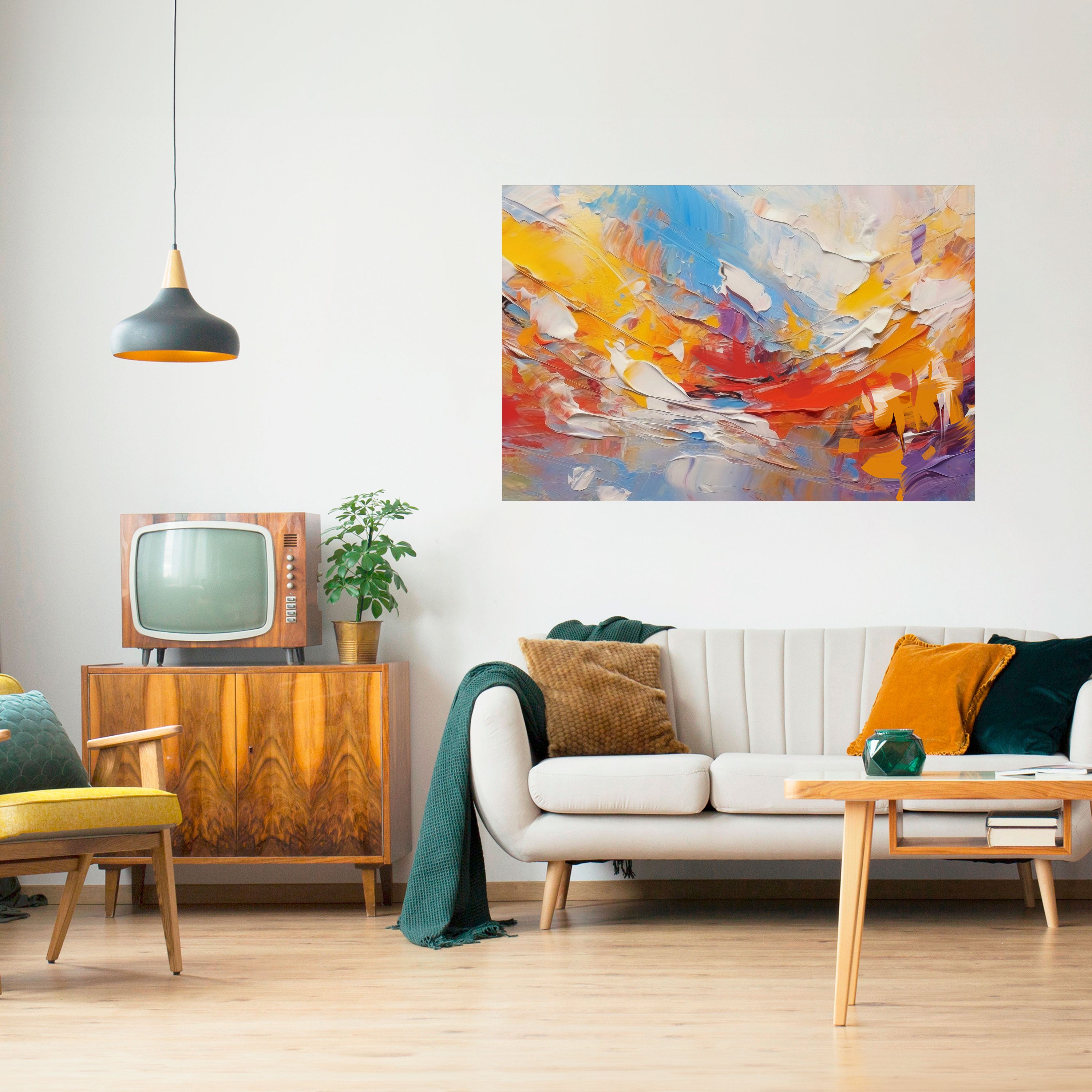 COLORFUL REVERIE Naklejka/Plakat poziomy