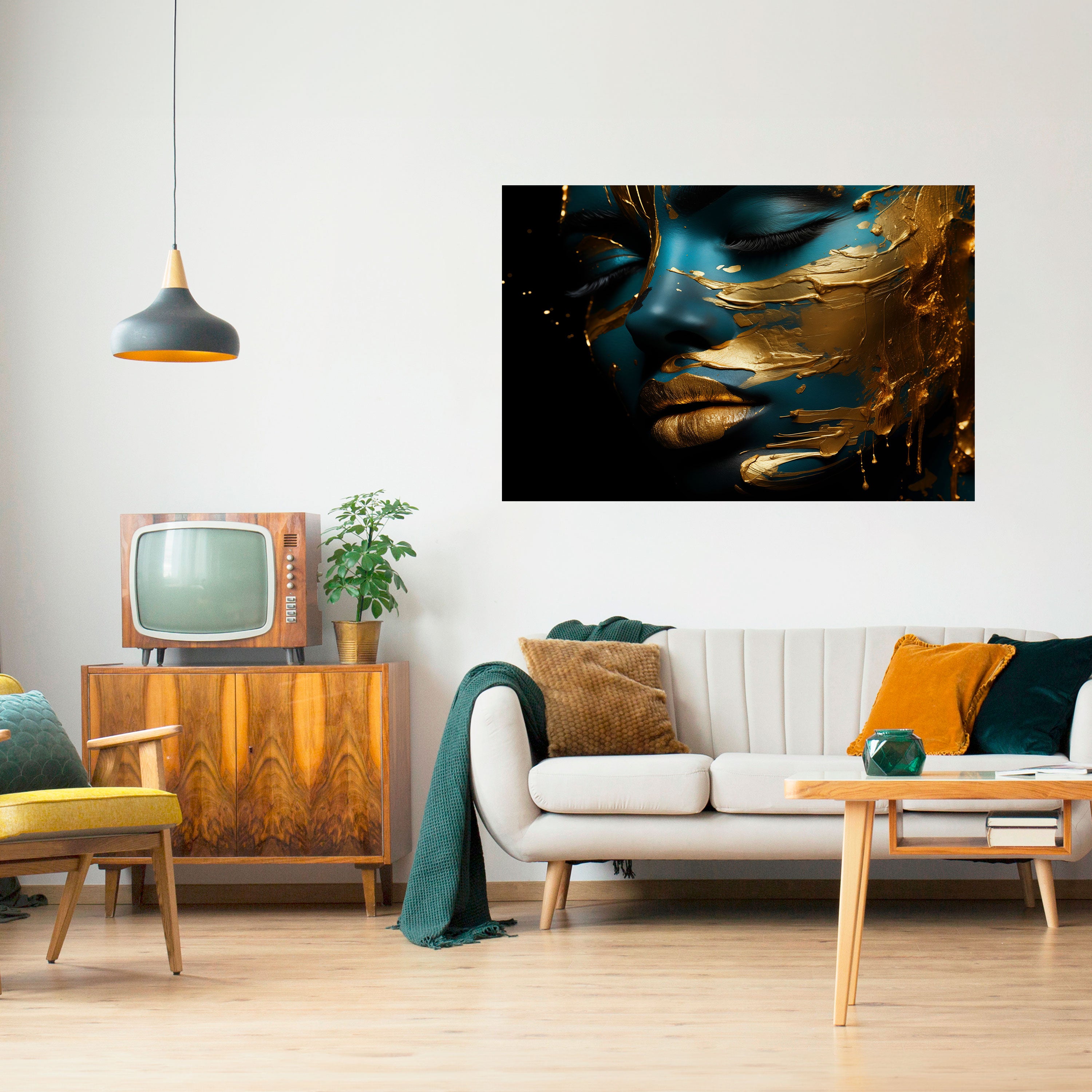 GLOWING ELEGANCE Naklejka/Plakat poziomy