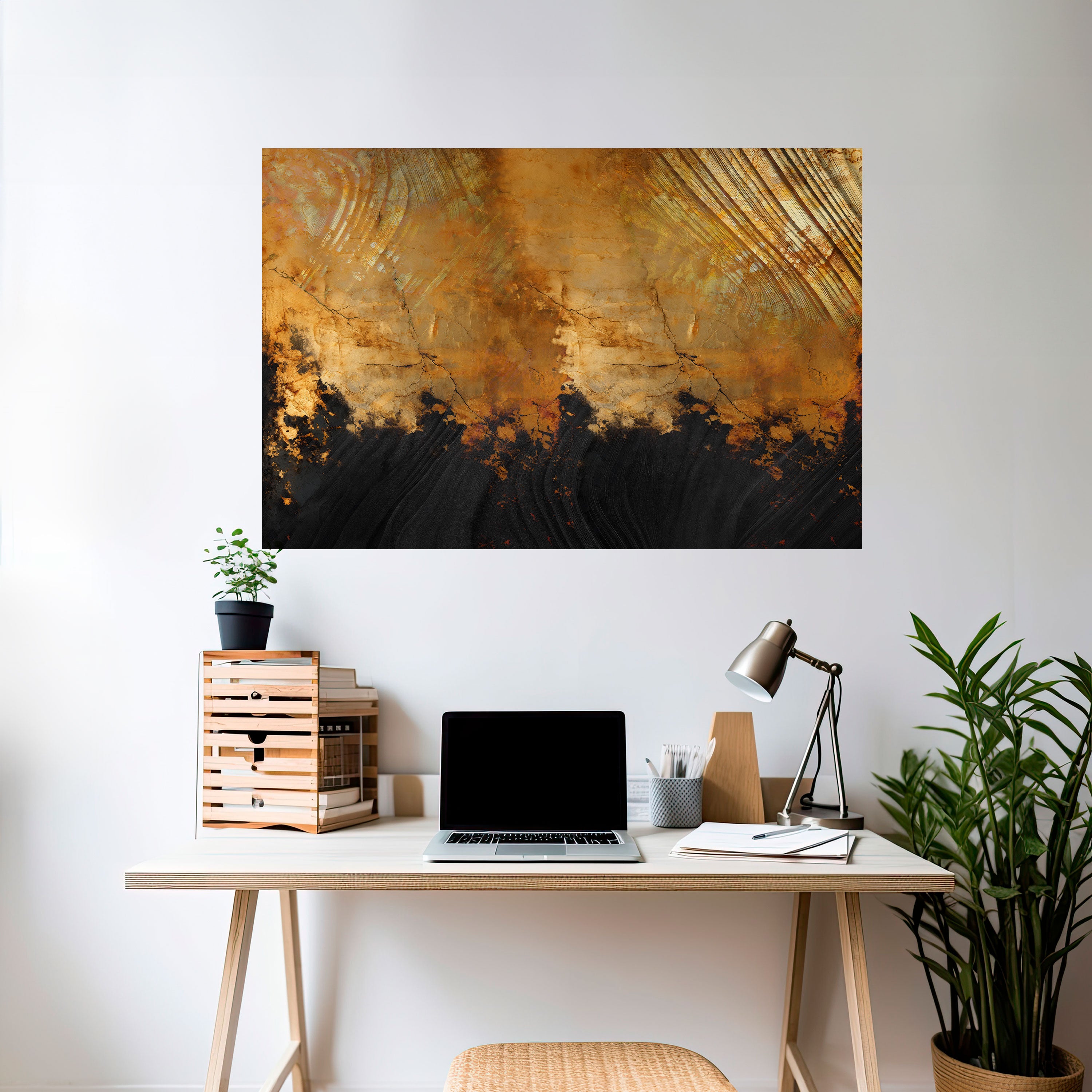 FLUID EMBER Naklejka/Plakat poziomy