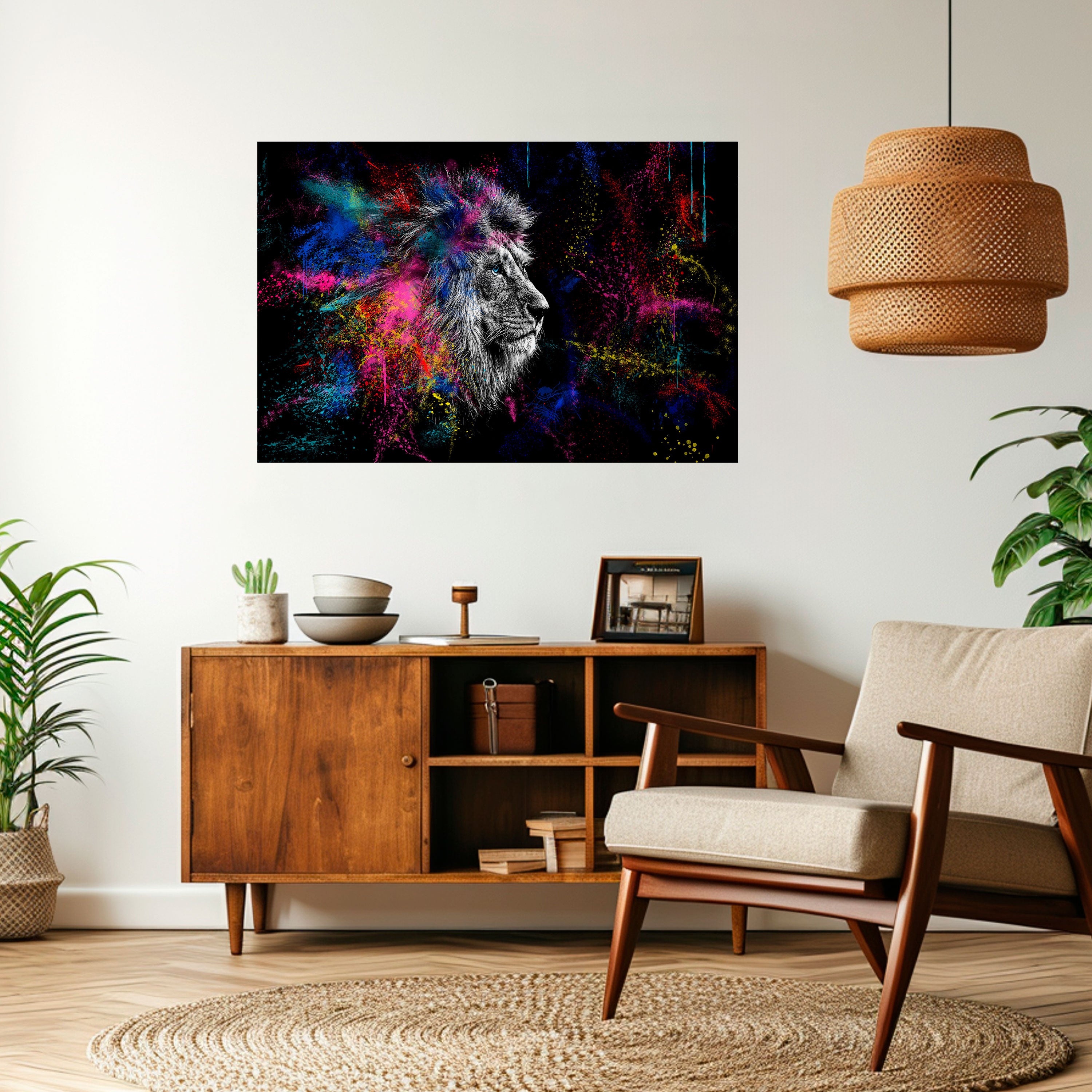 LION ARTISTRY Naklejka/Plakat poziomy