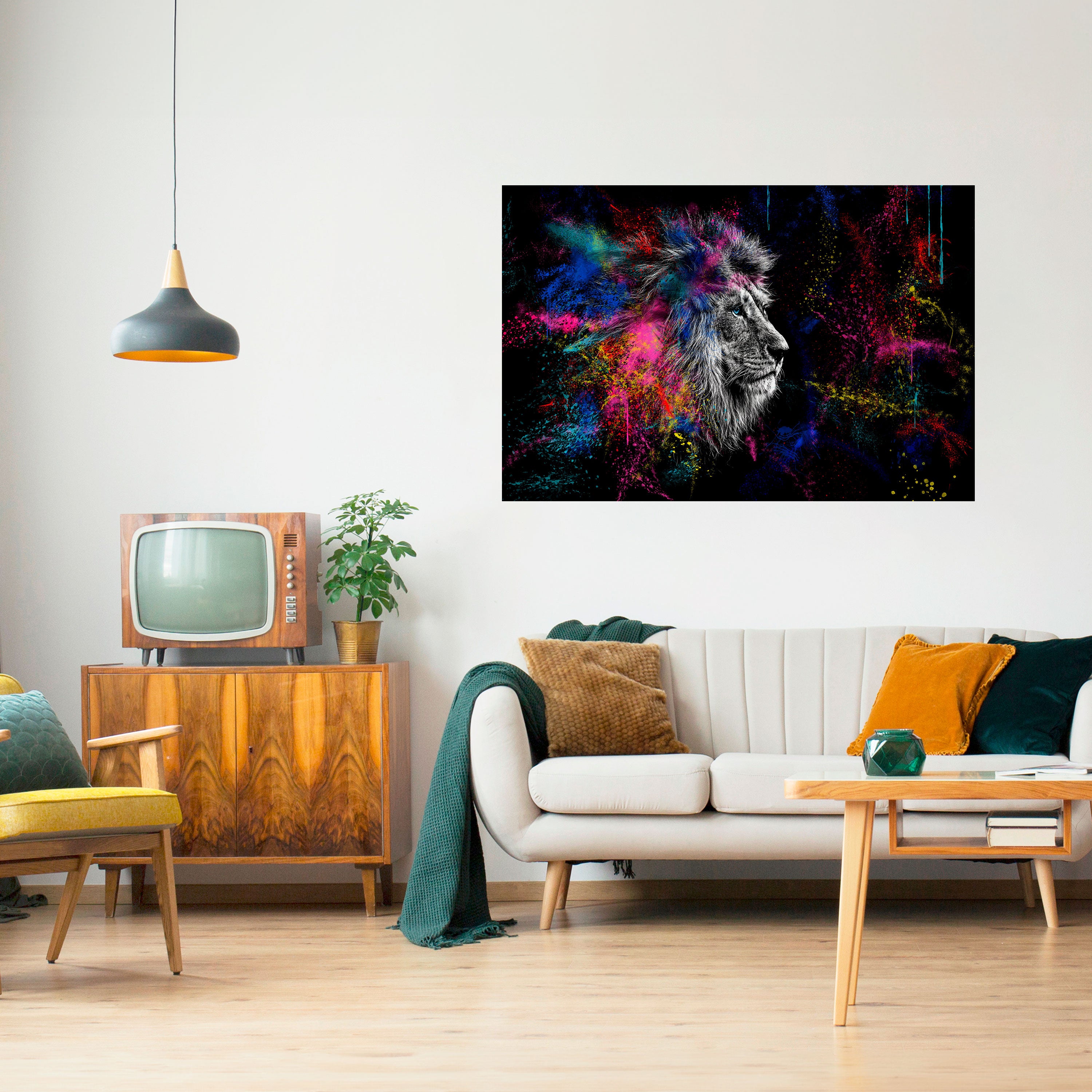 LION ARTISTRY Naklejka/Plakat poziomy