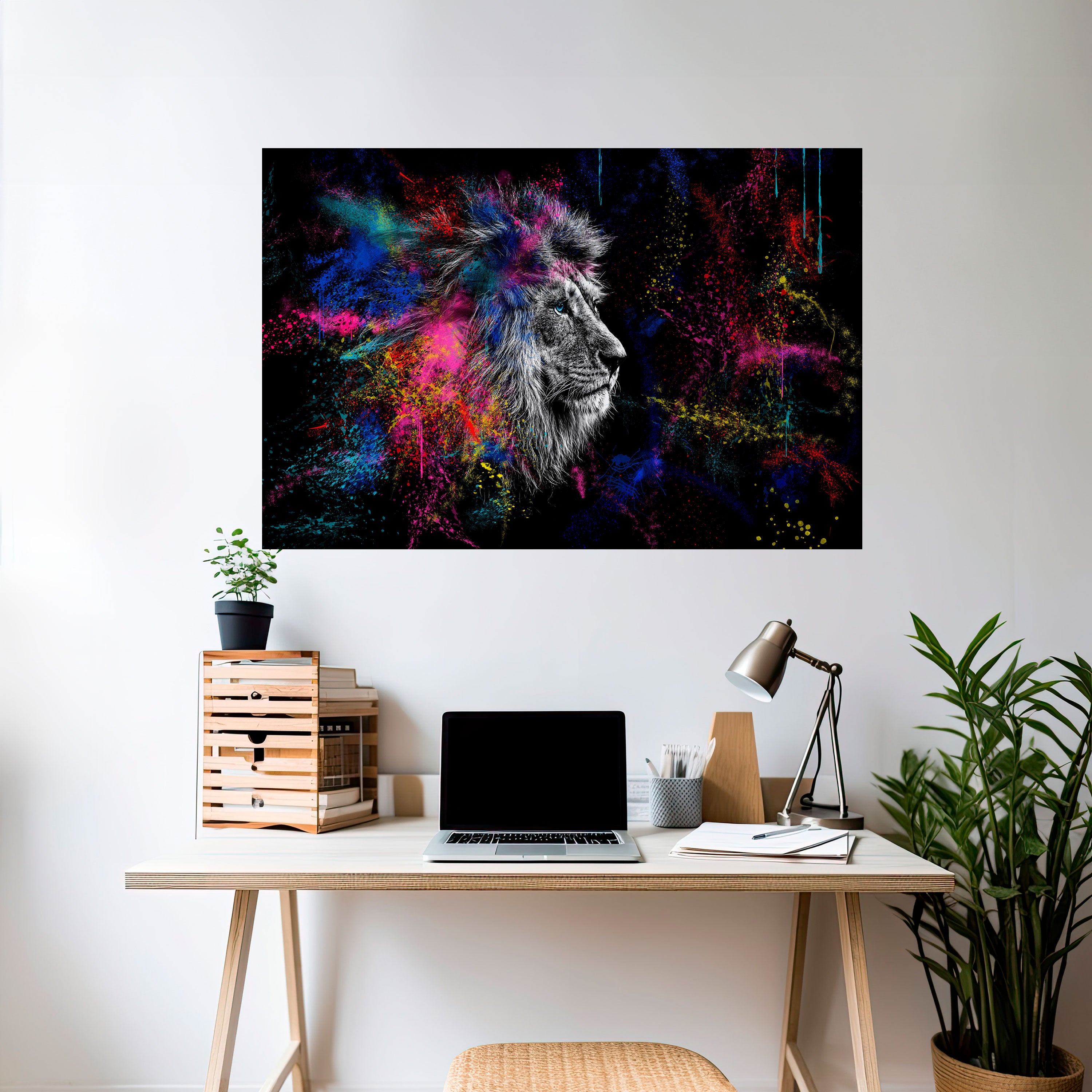LION ARTISTRY Naklejka/Plakat poziomy