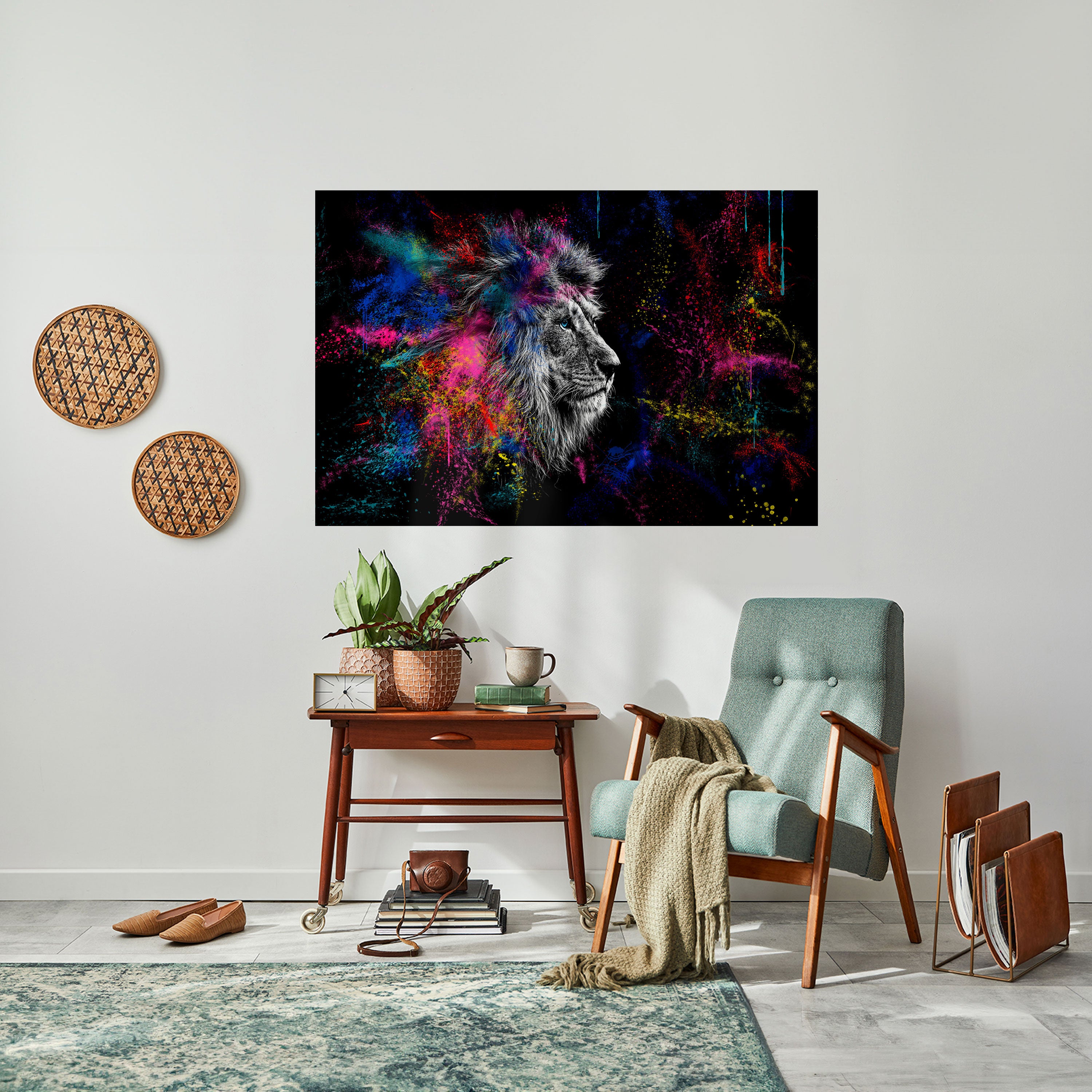 LION ARTISTRY Naklejka/Plakat poziomy