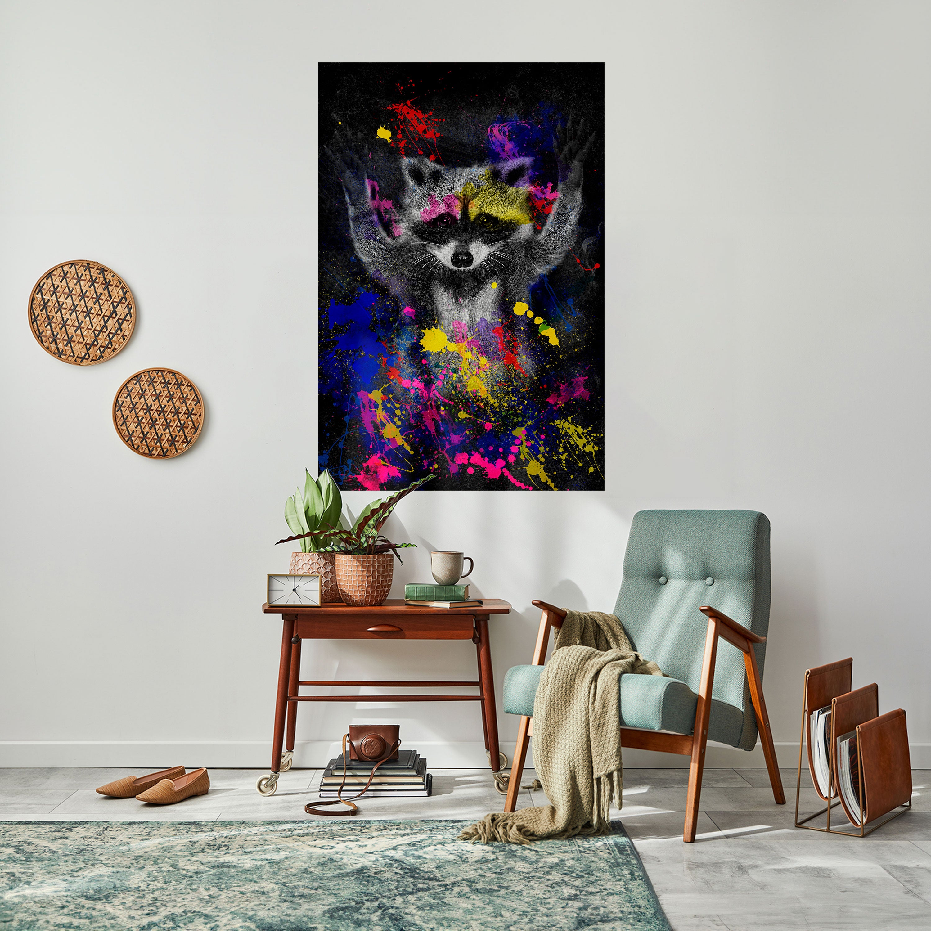 RACCOON ARTISTRY Naklejka/Plakat pionowy