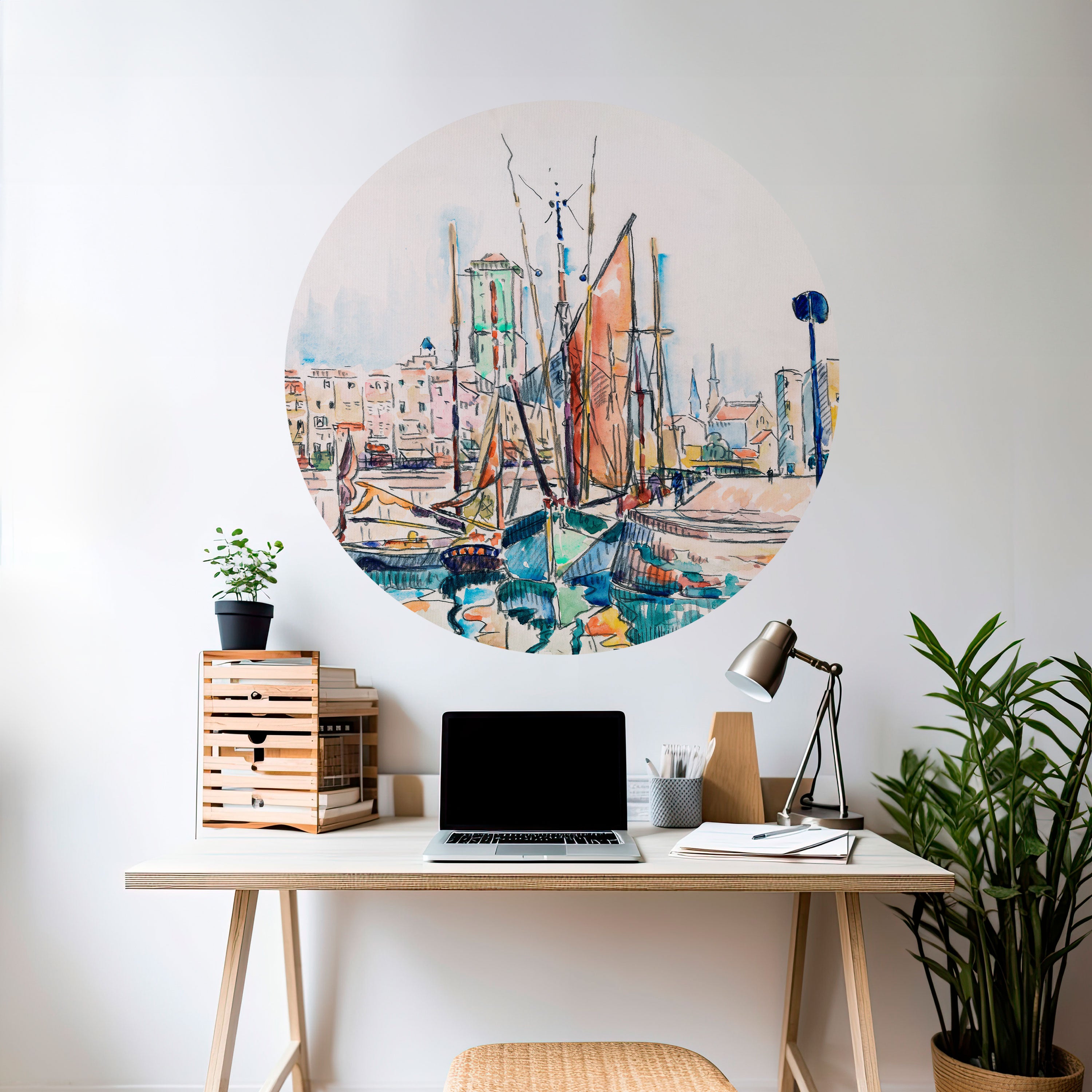 LA ROCHELLE Naklejka okrągła