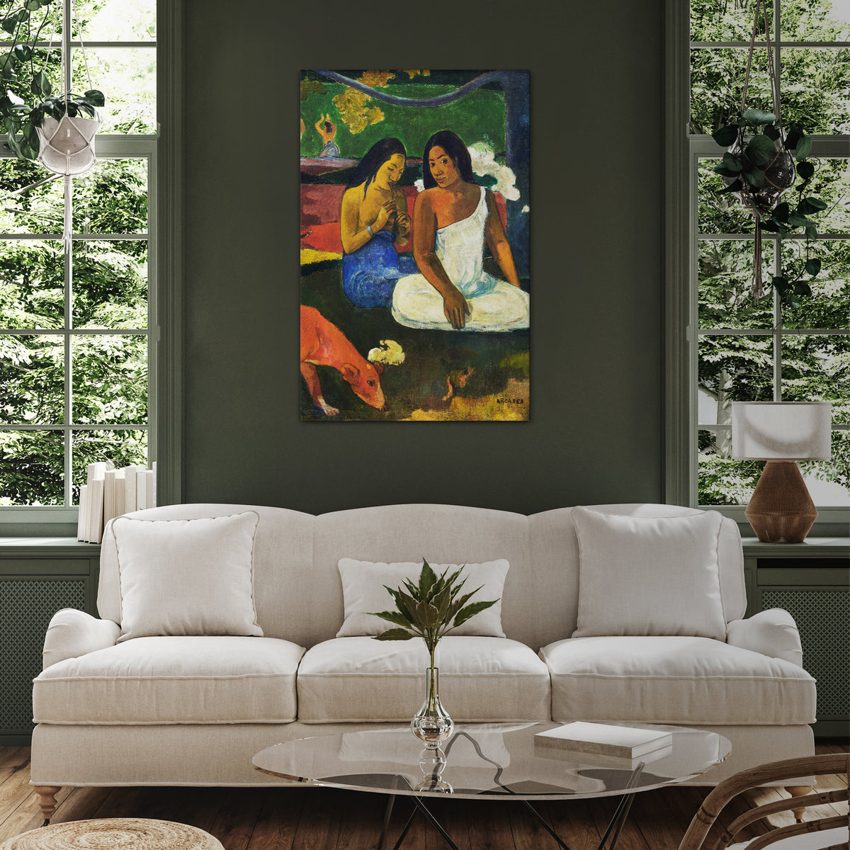 AREAREA BY GAUGUIN Pionowy obraz na płótnie