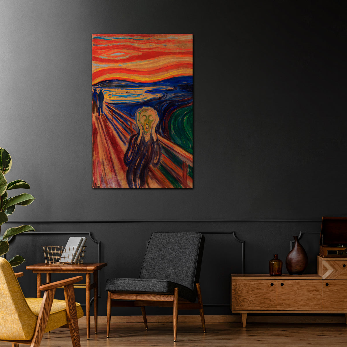 THE SCREAM Pionowy obraz na płótnie