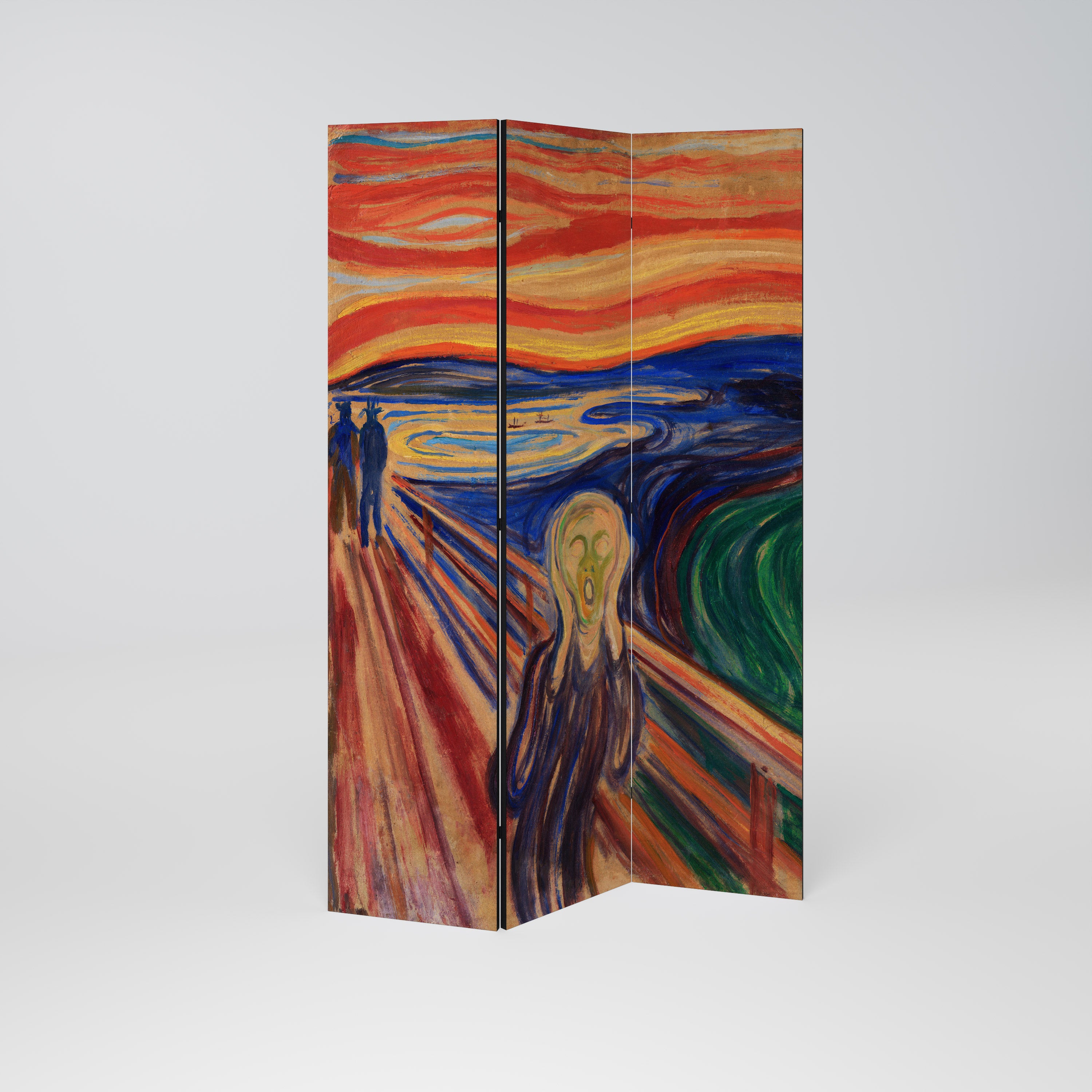 THE SCREAM Dekoracyjny parawan 3-skrzydłowy