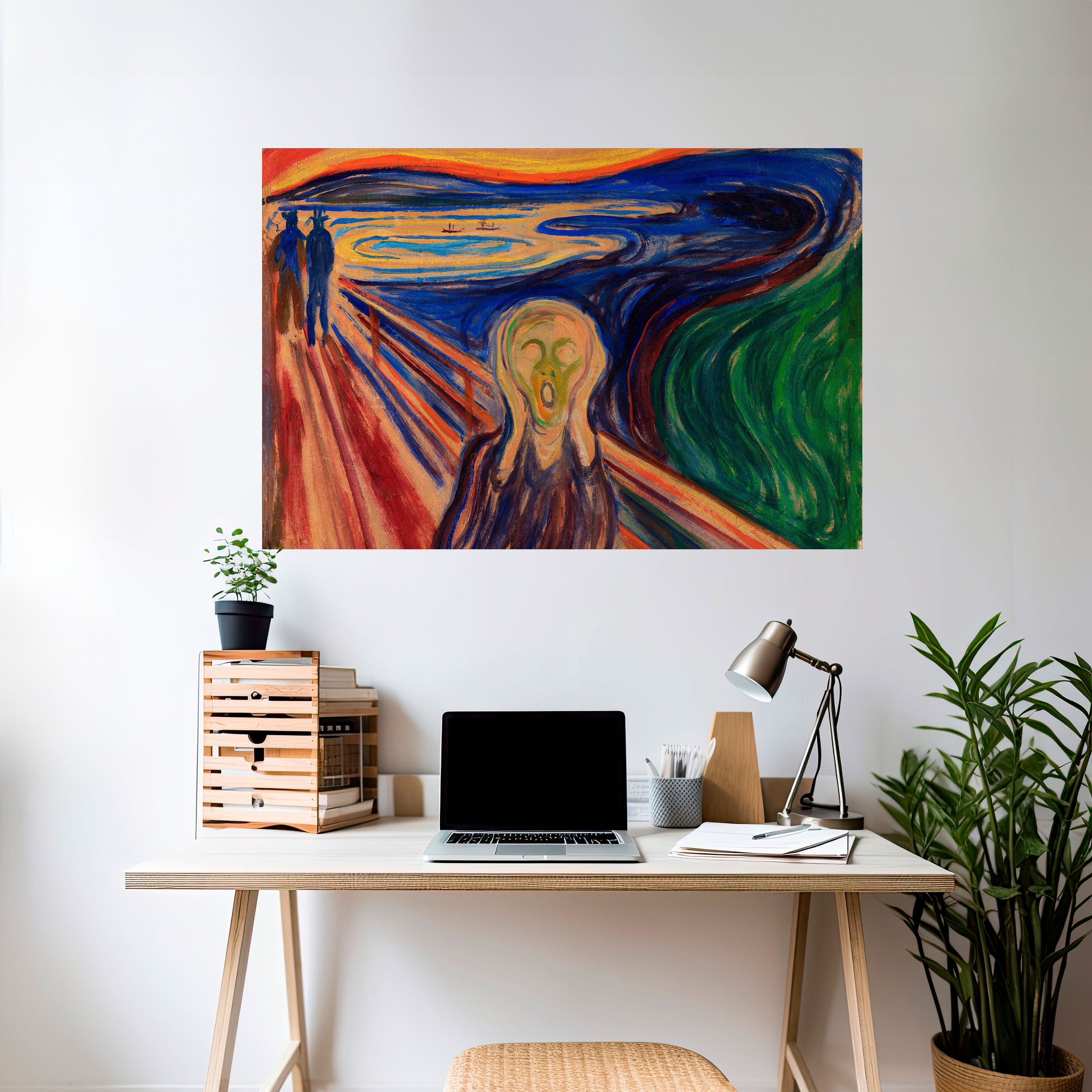 THE SCREAM Naklejka/Plakat poziomy