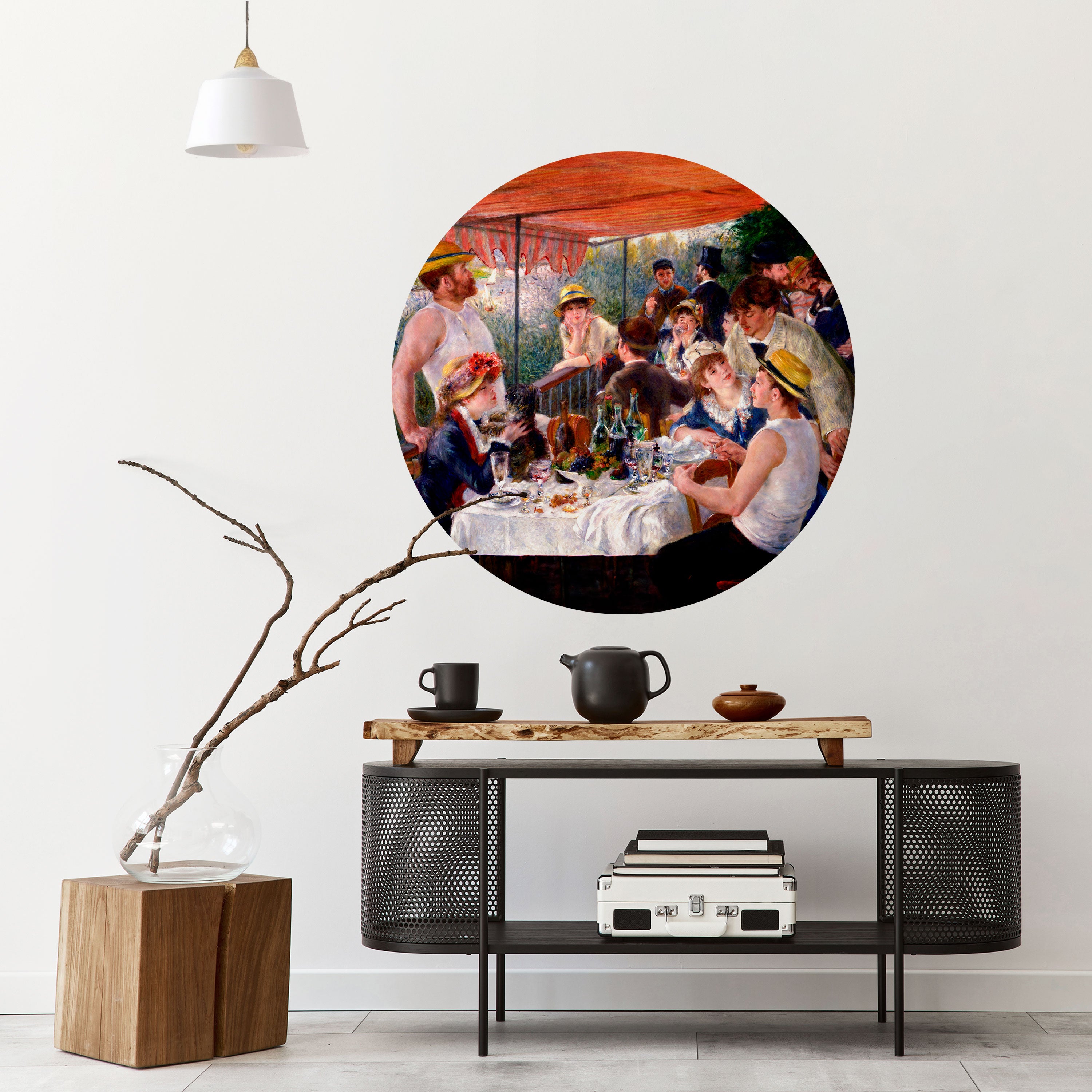 LUNCHEON OF THE BOATING PARTY Naklejka okrągła