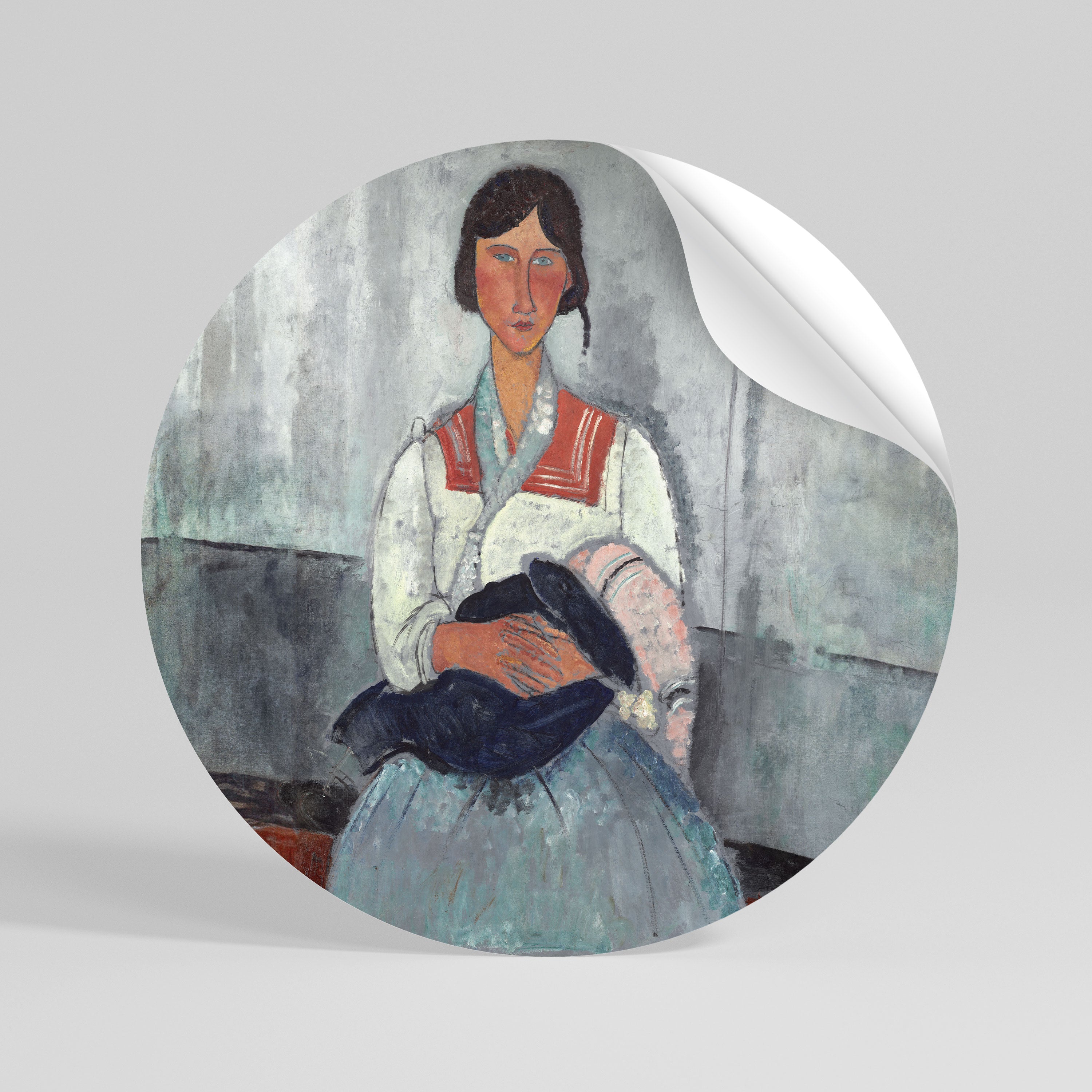 A MOMENT IN TIME Naklejka - okrągła