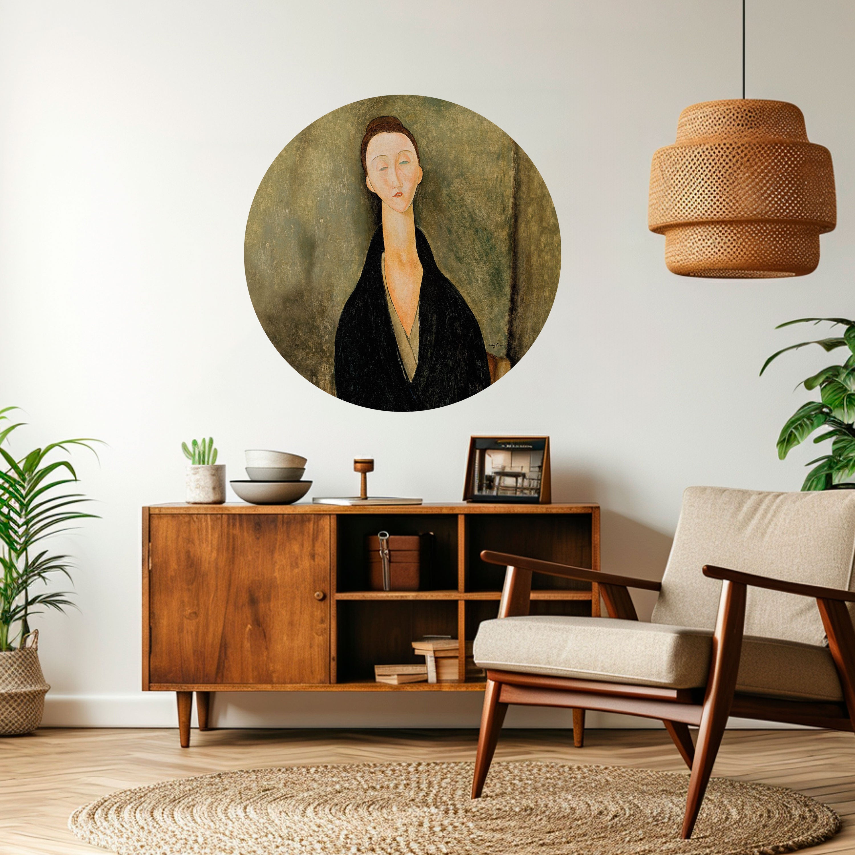 AMEDEO MODIGLIANI Naklejka okrągła