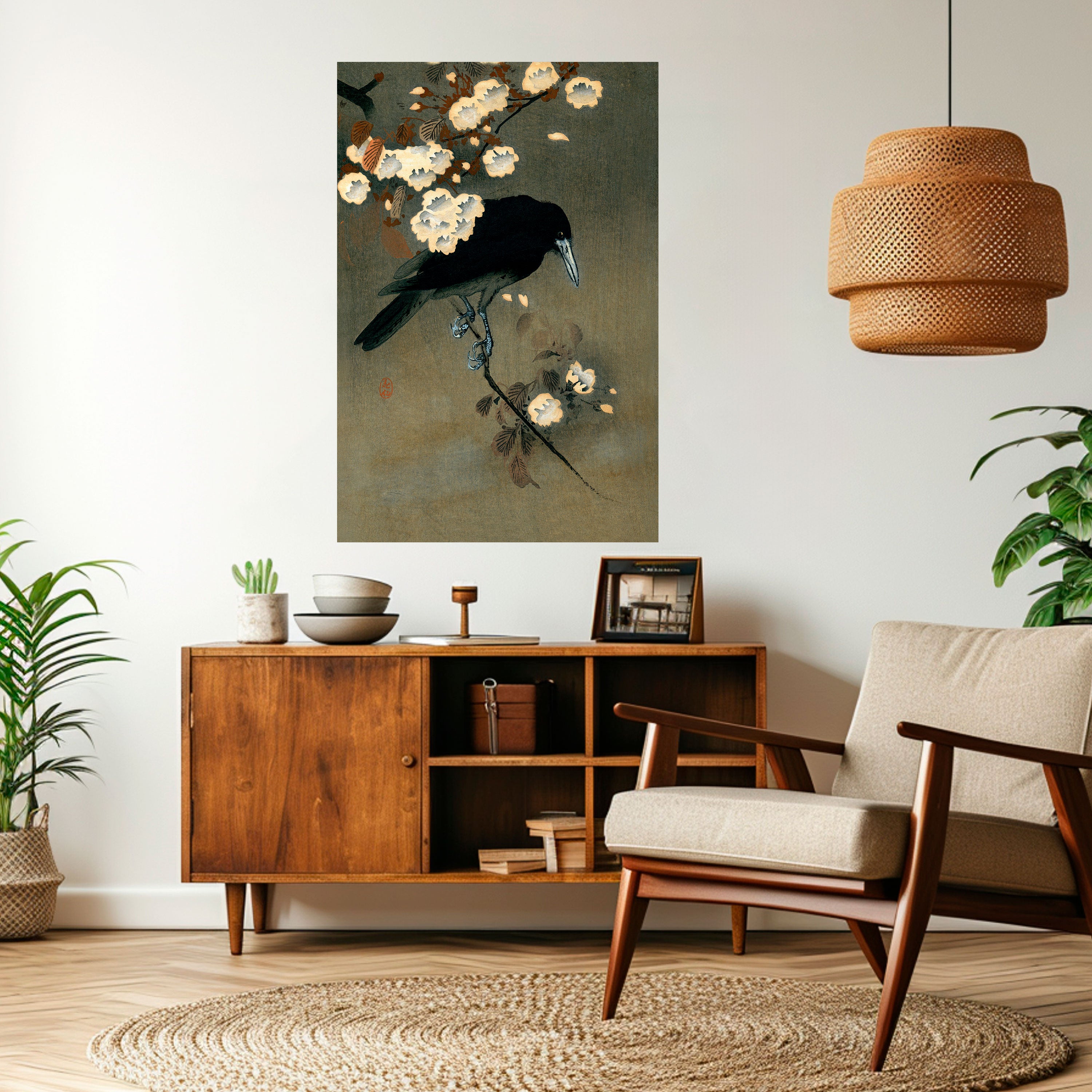 PETALS AND CROWS Naklejka/Plakat pionowy
