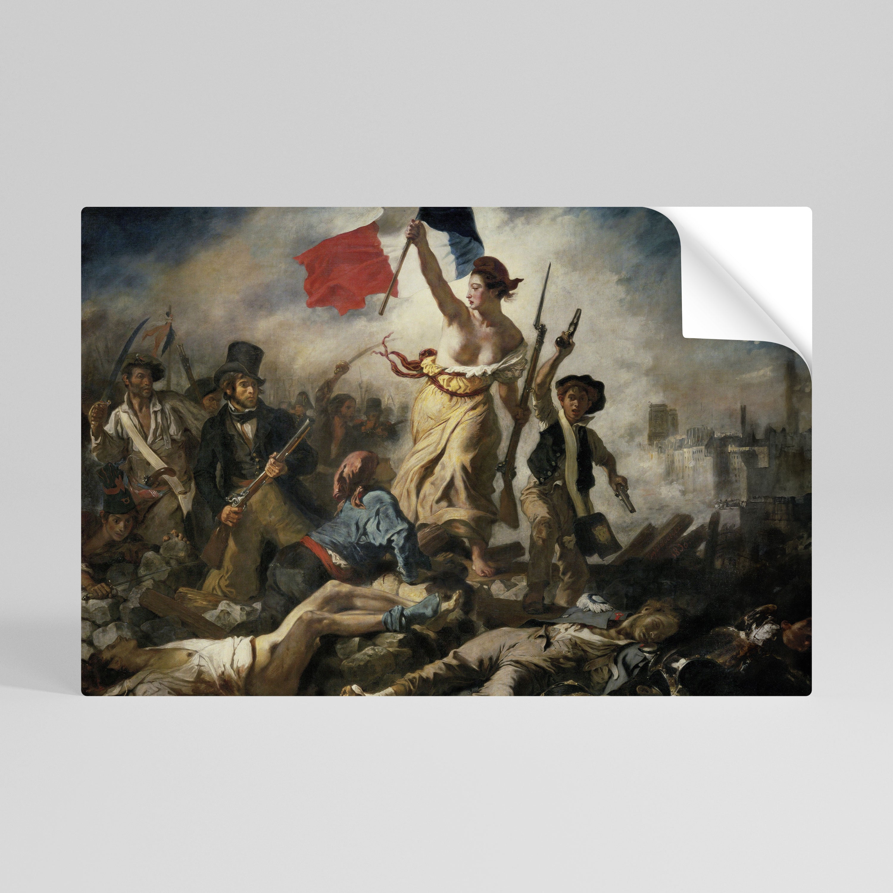 LIBERTY LEADING THE PEOPLE Naklejka/Plakat poziomy