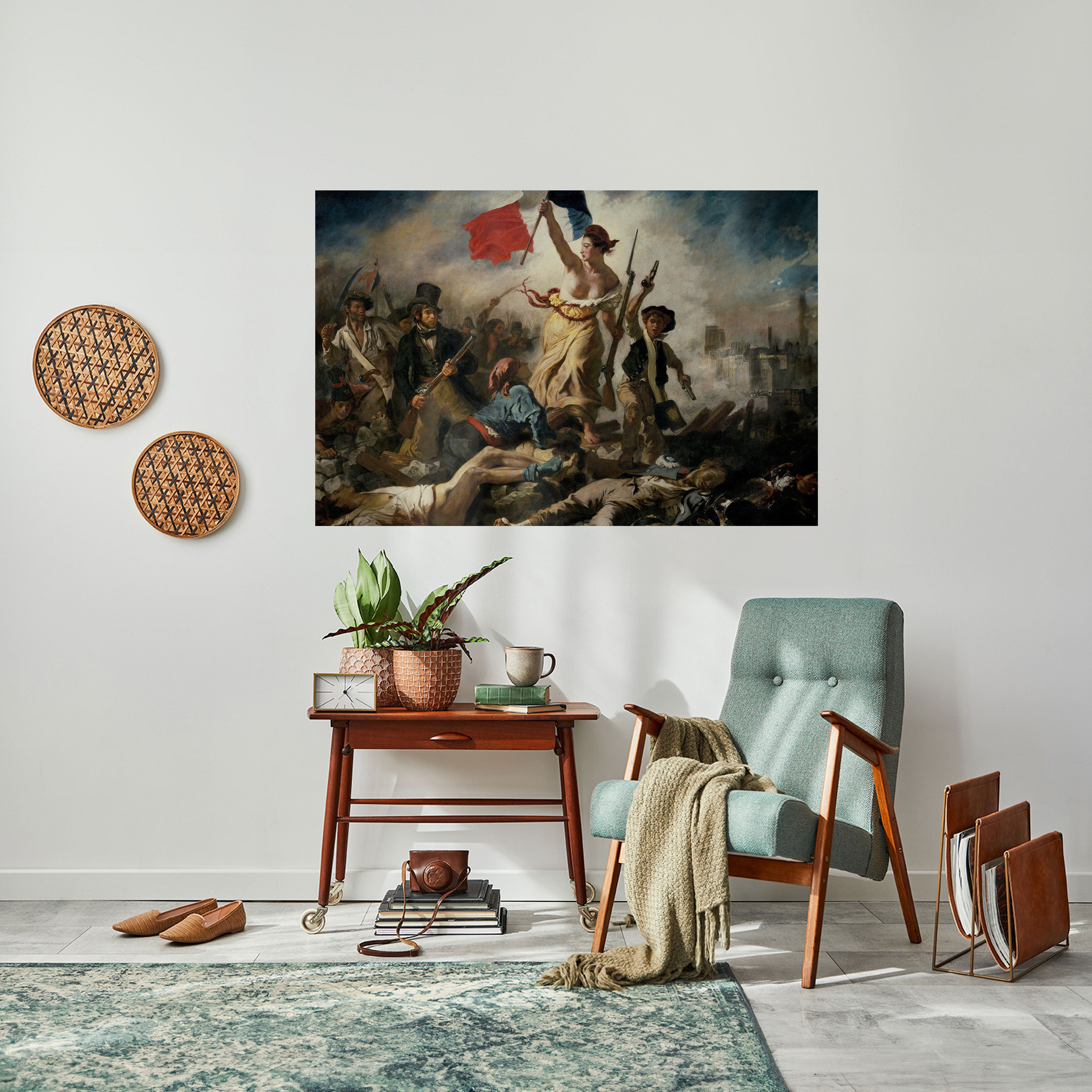LIBERTY LEADING THE PEOPLE Naklejka/Plakat poziomy