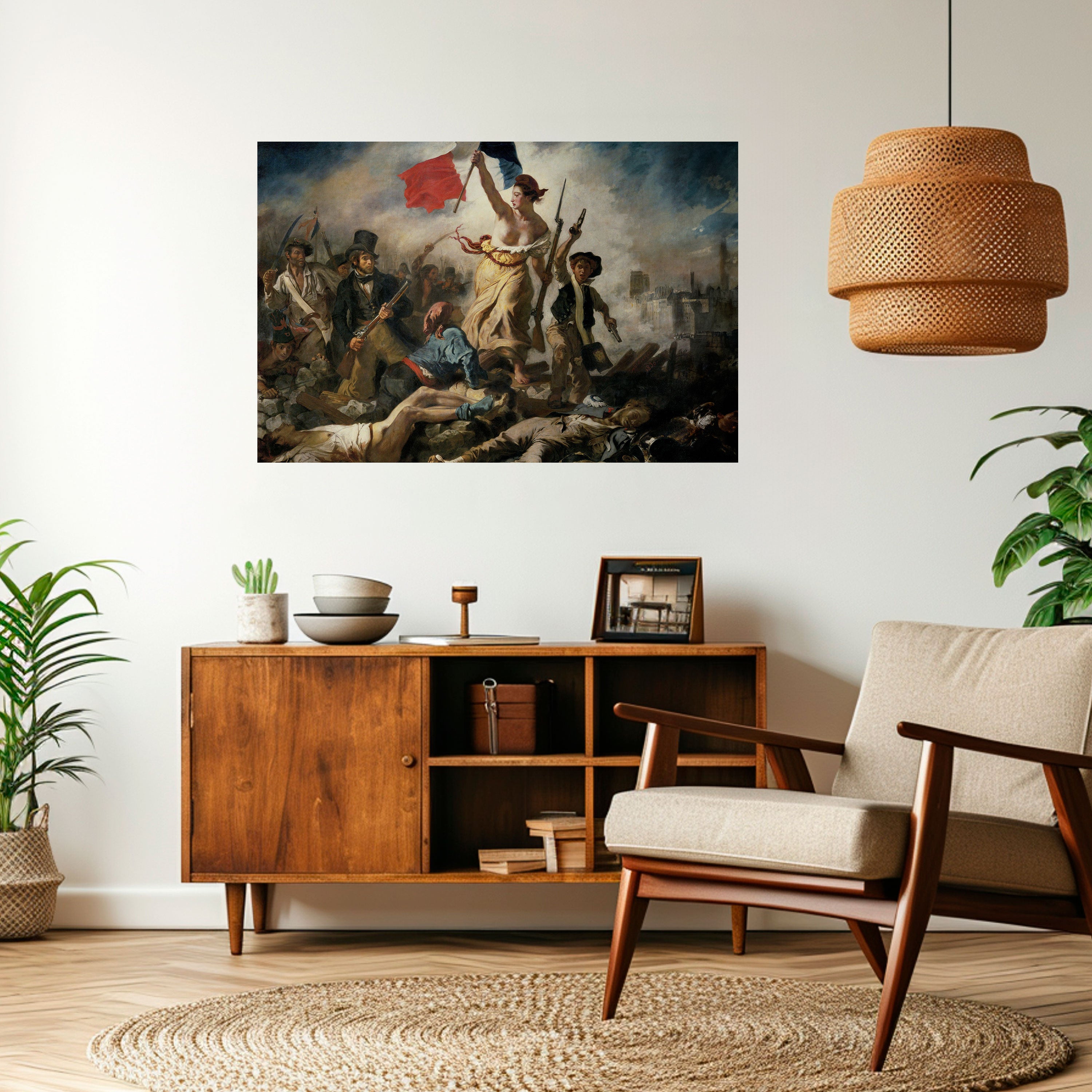 LIBERTY LEADING THE PEOPLE Naklejka/Plakat poziomy