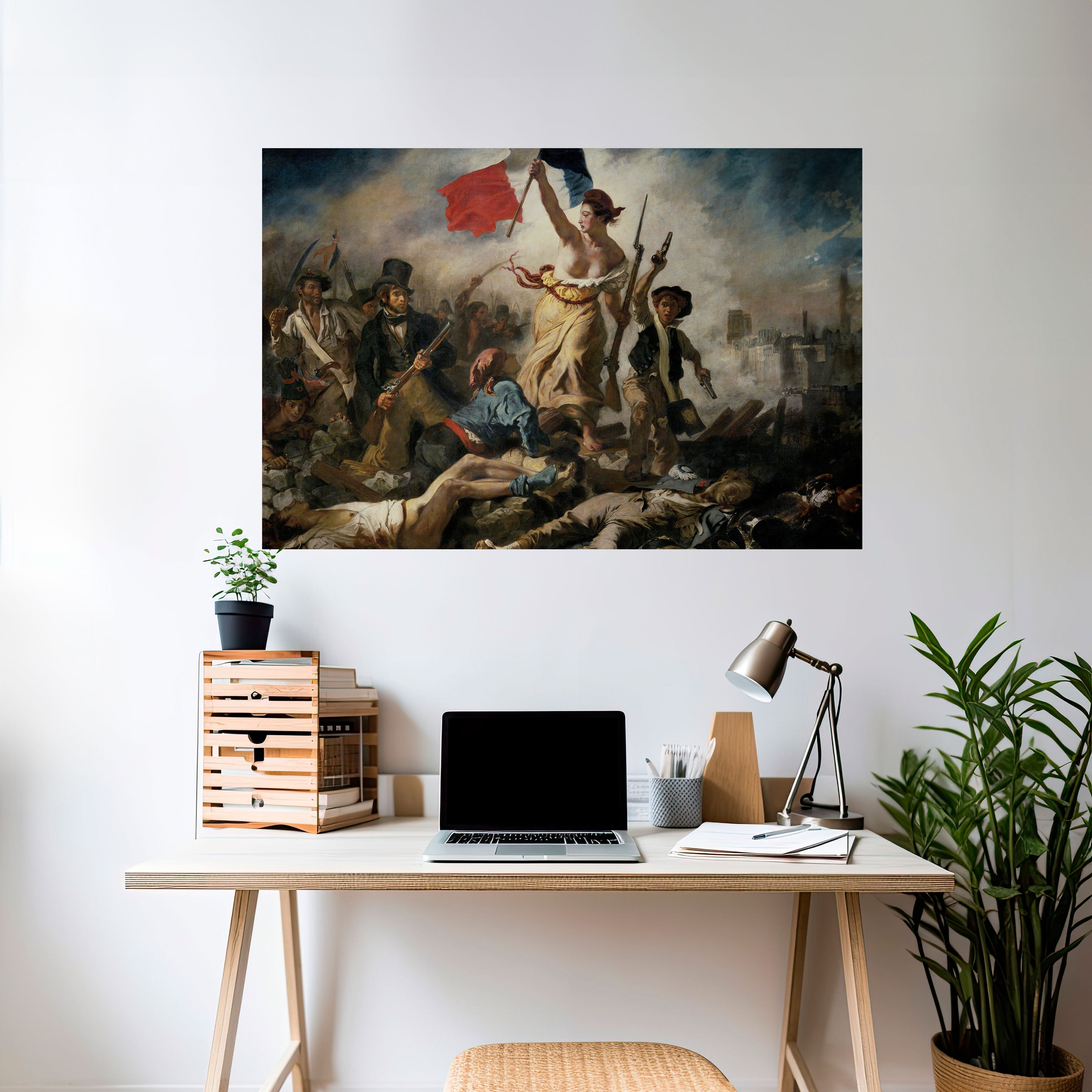 LIBERTY LEADING THE PEOPLE Naklejka/Plakat poziomy