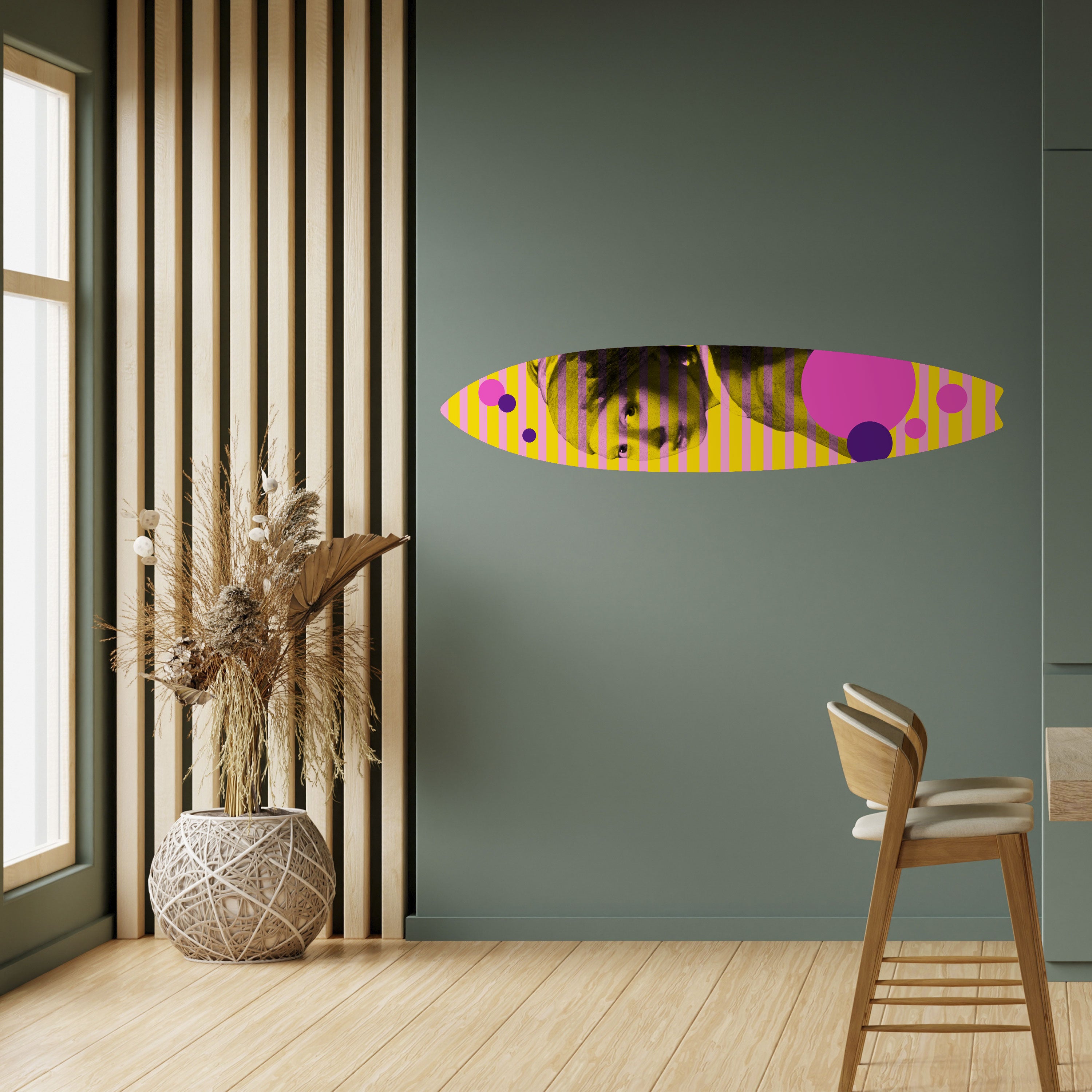 HER WITH A PEARL Naklejka - deska surfingowa