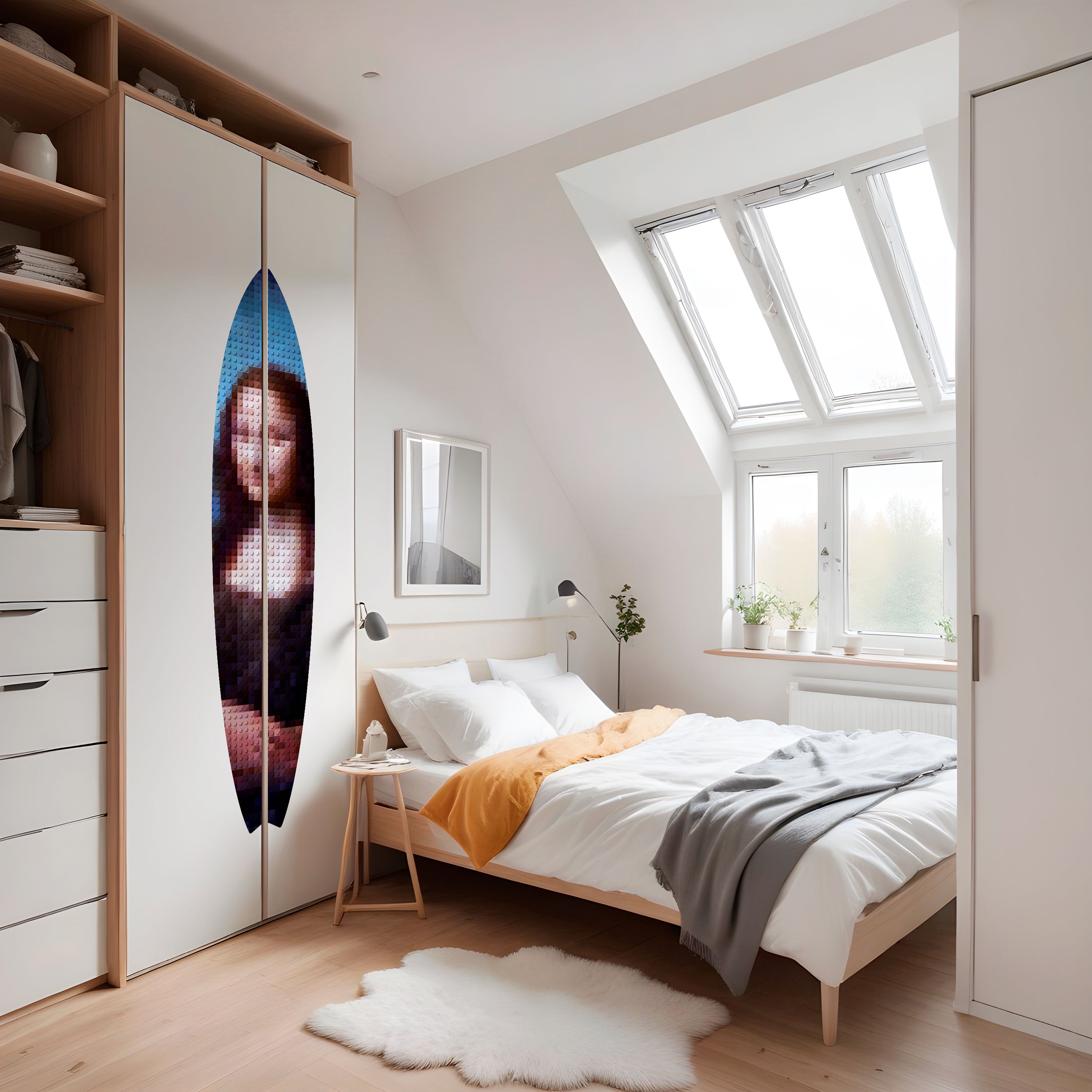 CONSTRUCTIVE ART Naklejka - deska surfingowa