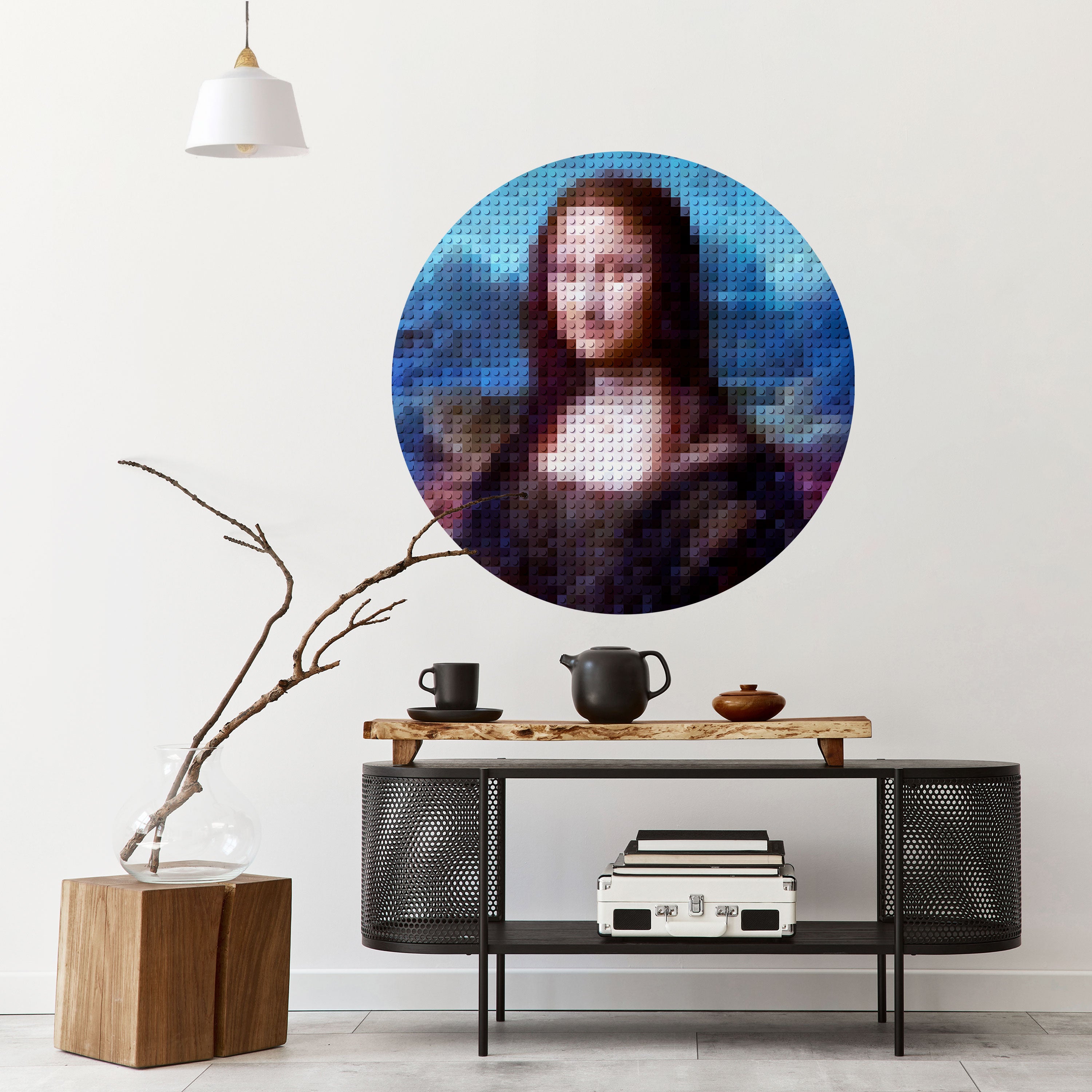 CONSTRUCTIVE ART Naklejka okrągła