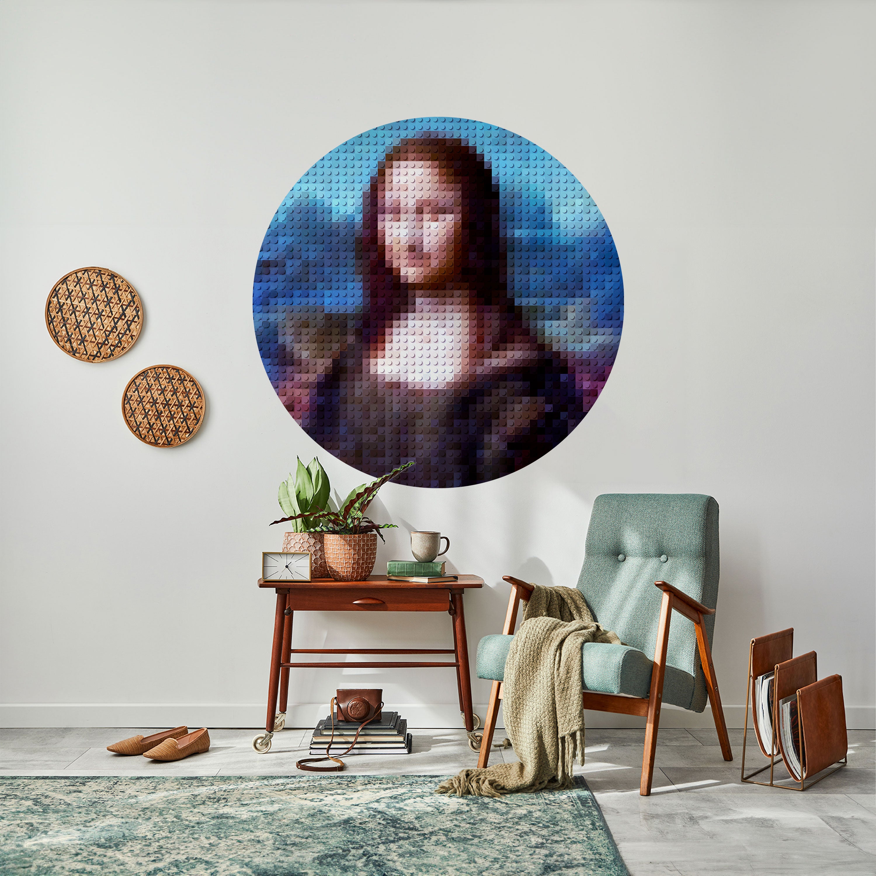 CONSTRUCTIVE ART Naklejka okrągła