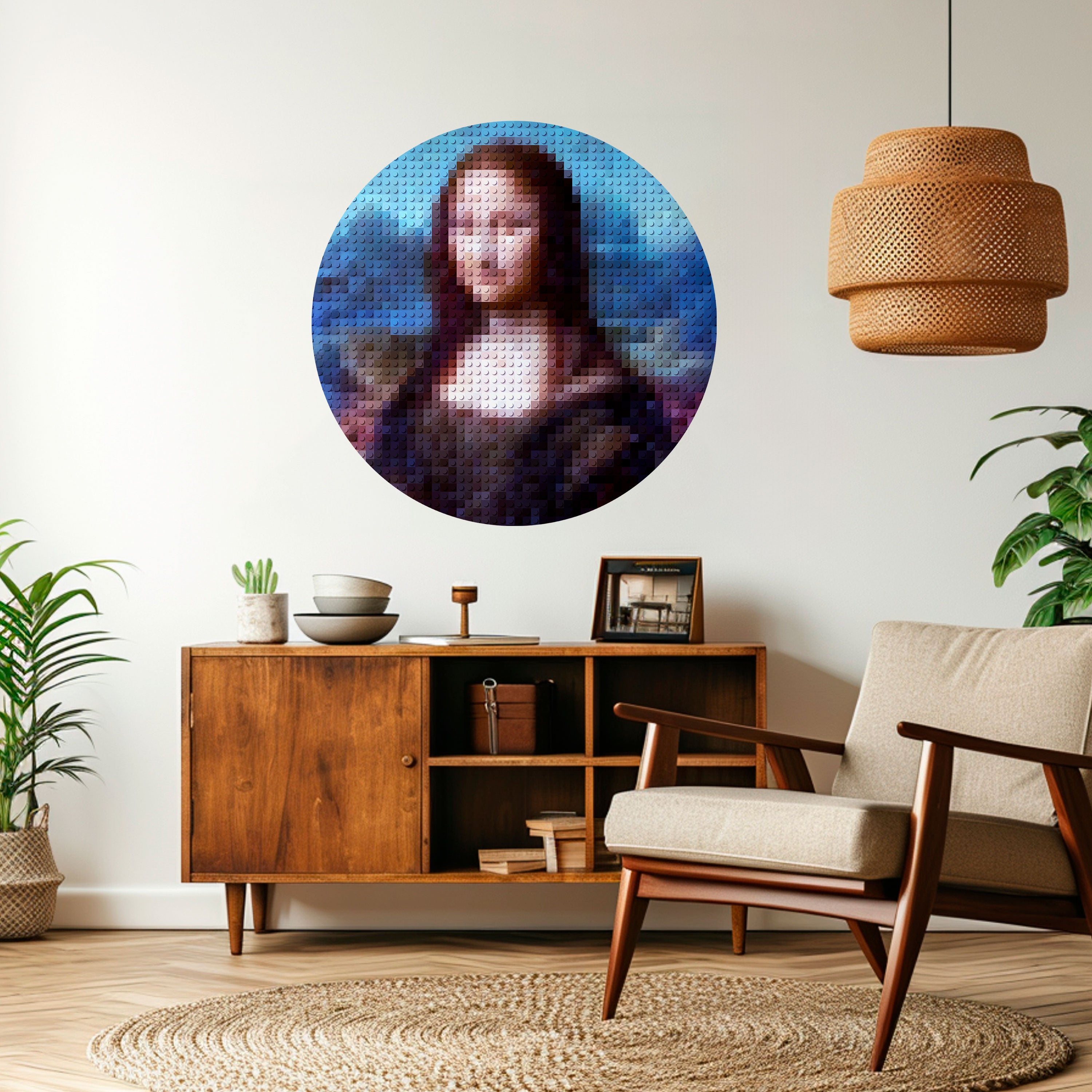 CONSTRUCTIVE ART Naklejka okrągła