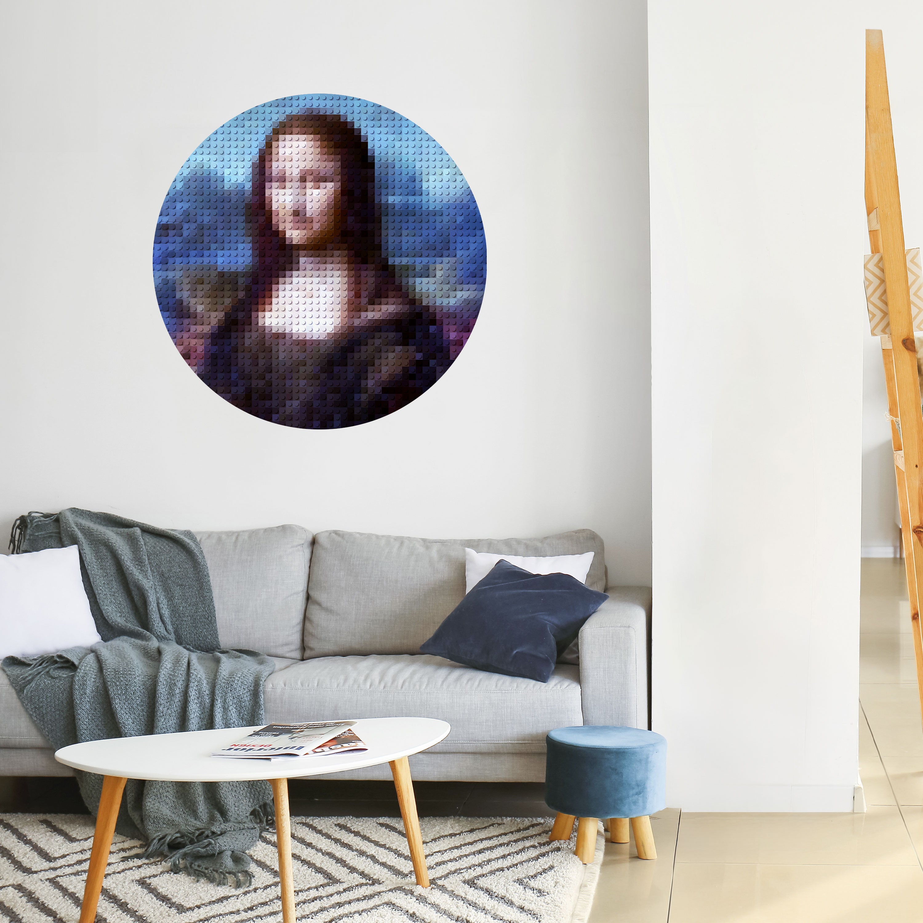 CONSTRUCTIVE ART Naklejka okrągła