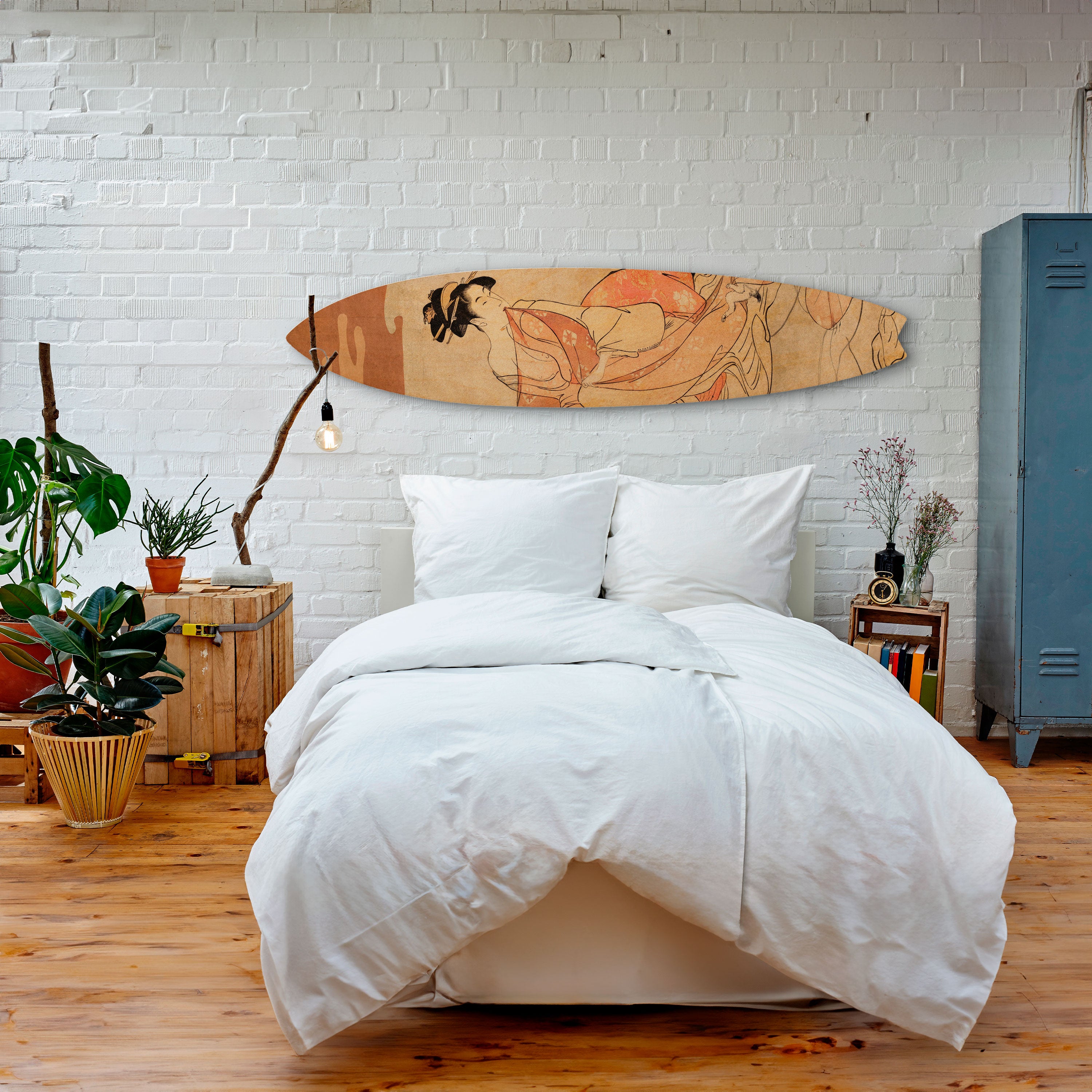 WOMAN, CAT AND EXTRA BROWN Dekoracyjna deska surfingowa