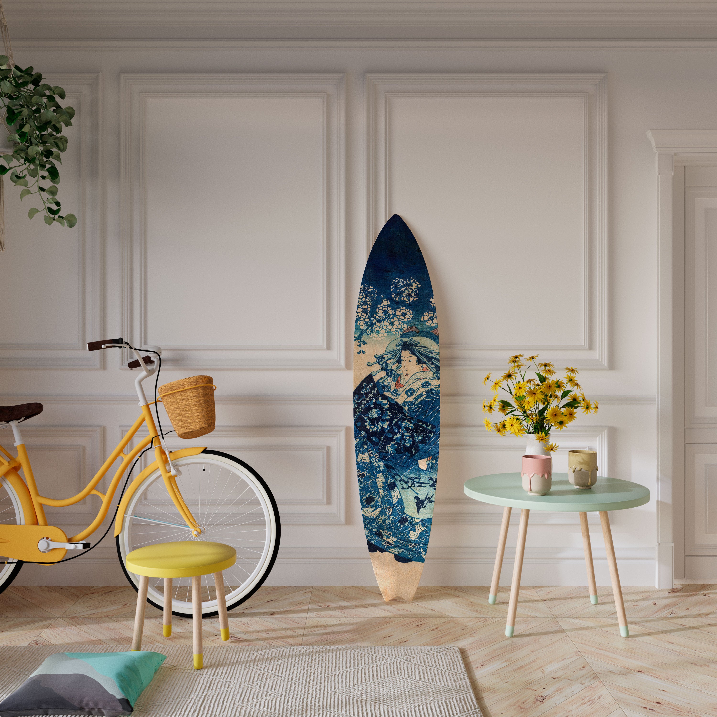 JAPANESE WOMAN Dekoracyjna deska surfingowa