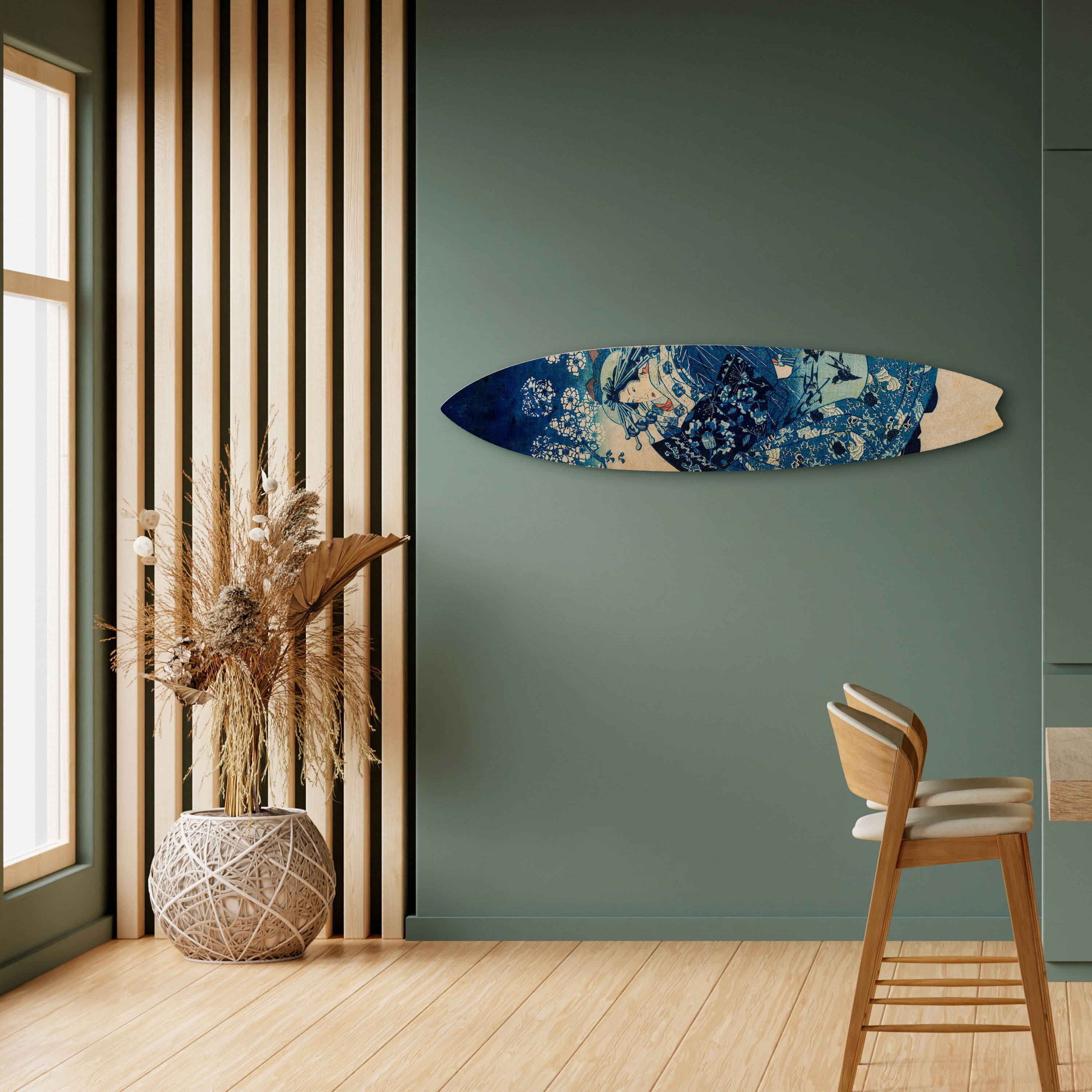 JAPANESE WOMAN Dekoracyjna deska surfingowa